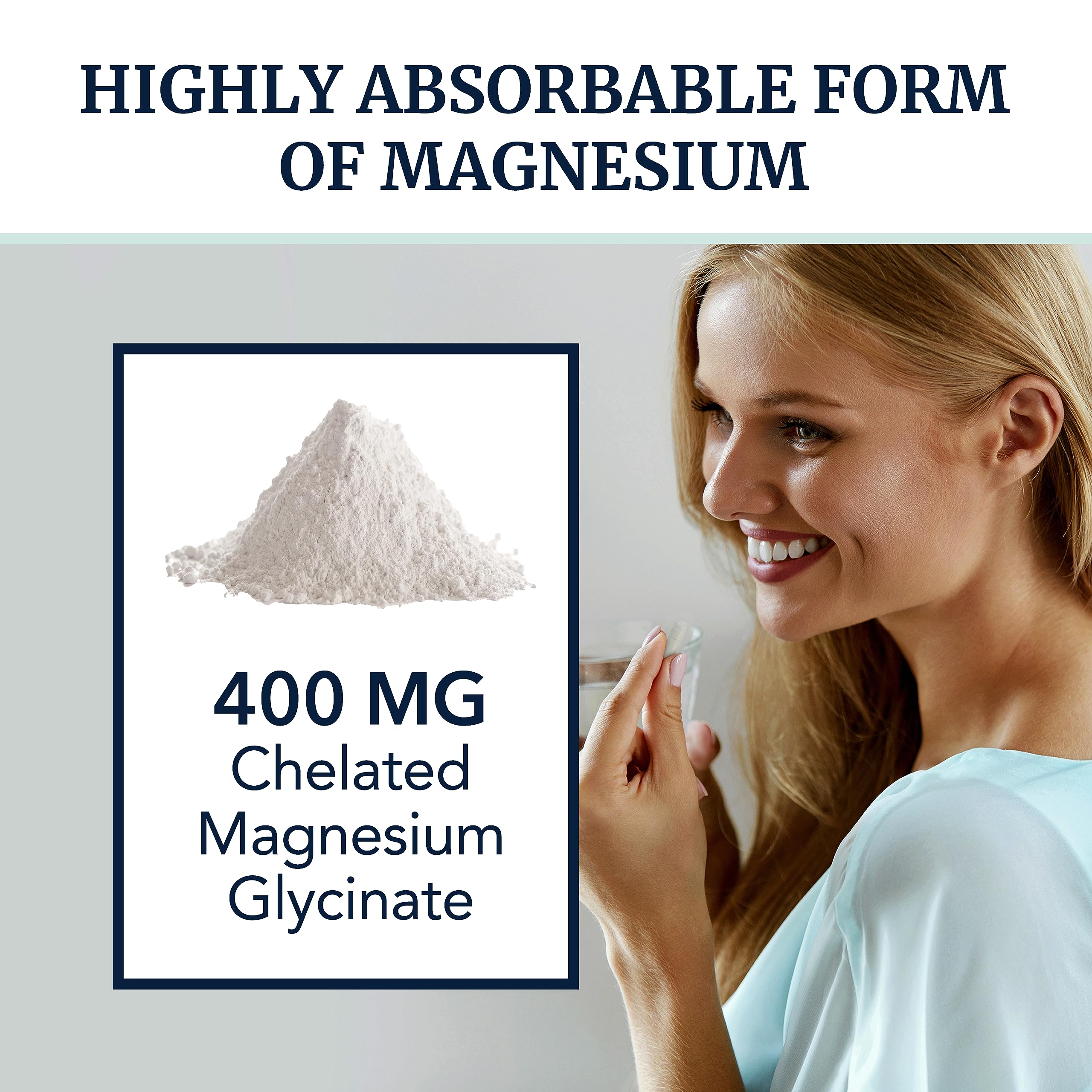 Magnesium Bisglycinate 400mg | Chelated Bisglycinate for Muscle Relaxation, Bones Nobi Nutrition Au supplements