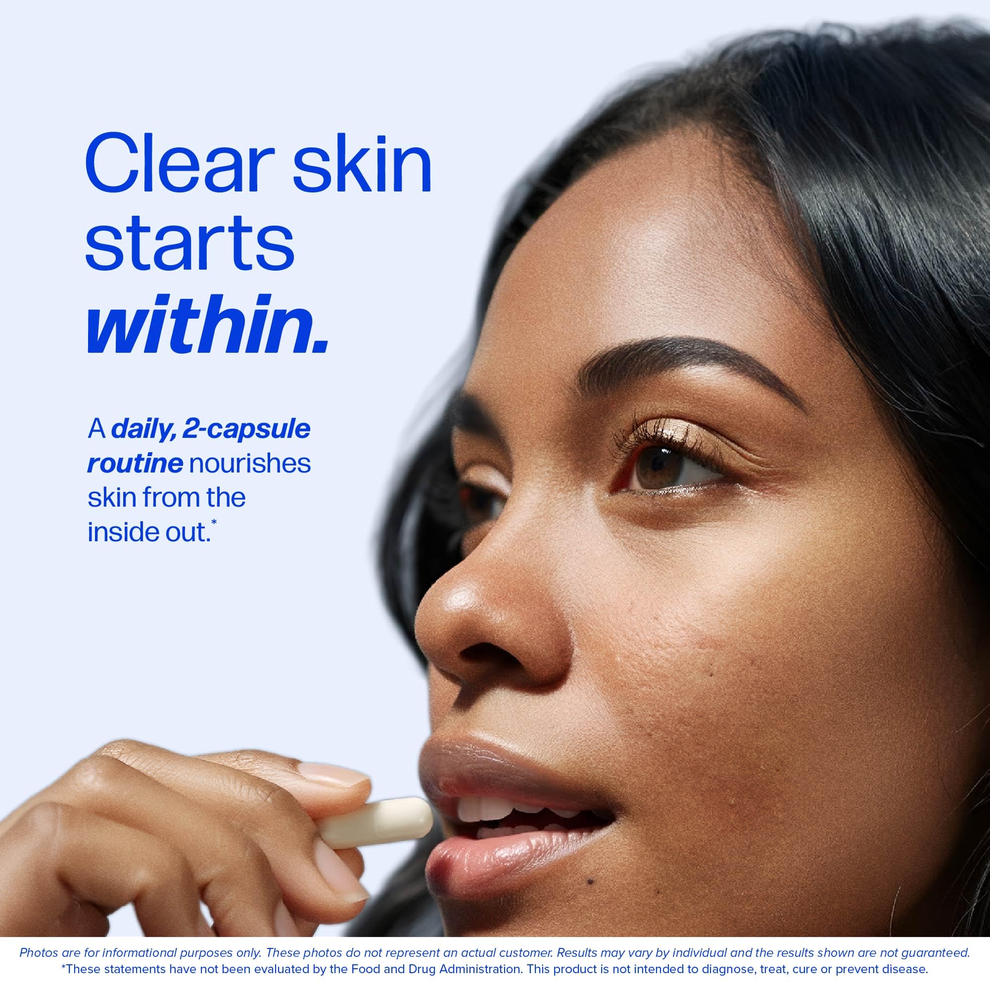 Clear Skin Supplement with Zinc, DIM & Probiotics | 3-in-1 Balance, Glow & Health Skin Support | Triple Action Hyaluronic Acid, Niaciminide & Vitamins for Hormone, Complexion & Gut Support | 60 Ct SMNutrition Au supplements