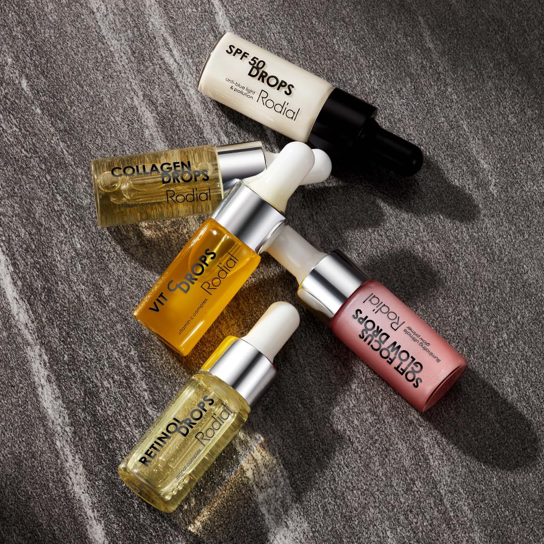 Rodial Soft Focus Glow Booster Drops 0.3 Deluxe fl oz, Illuminating Skin Serum with Glycerin and Antioxidants, Perfectioning and Smoothing Dewy Makeup Base, Weightless Formula Rodial Au supplements