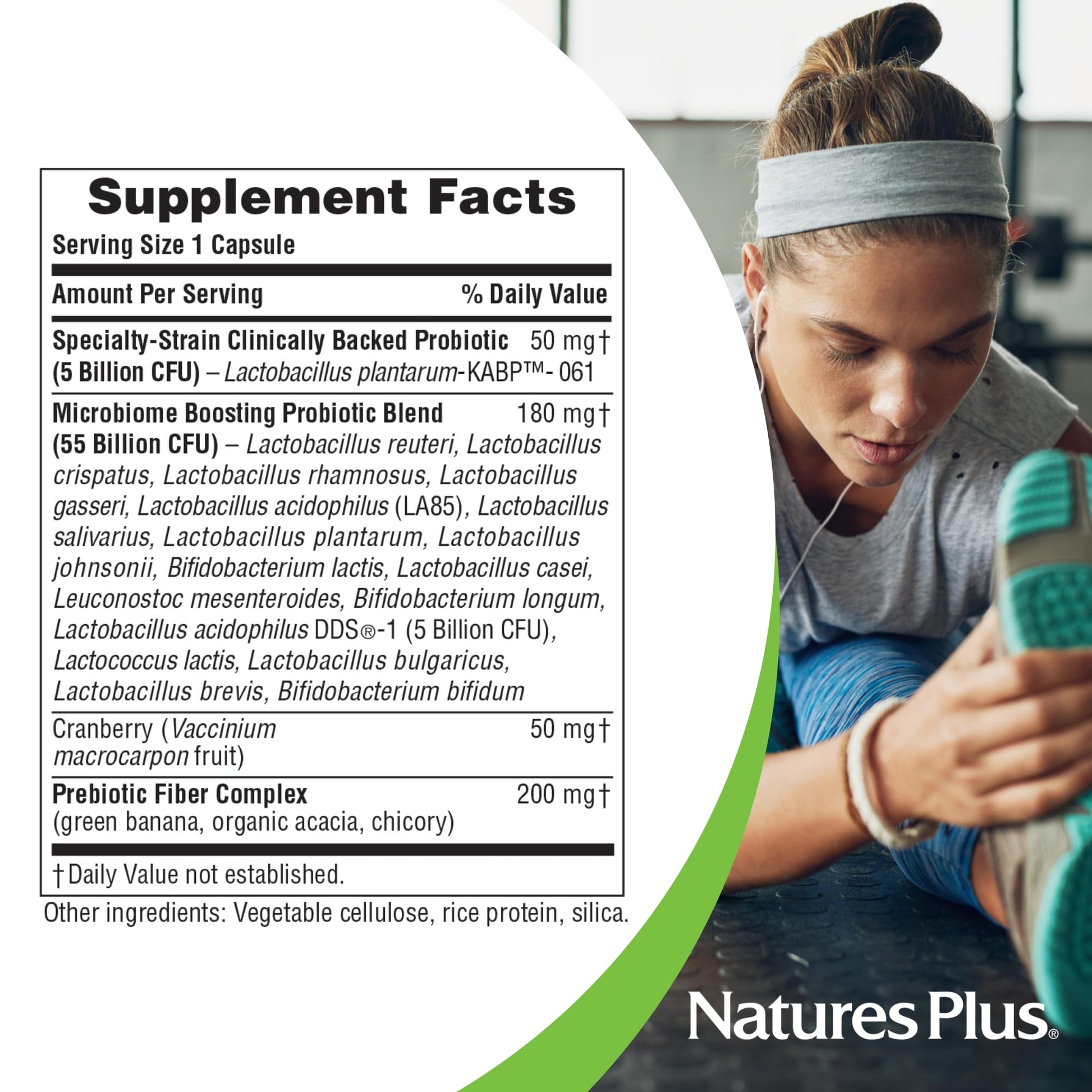 NaturesPlus GI Natural Probiotic Women - 30 Capsules - Digestive & Immune Support, Urinary Tract Health - Includes Cranberry - Gluten Free - 30 Servings Nature's Plus Au supplements