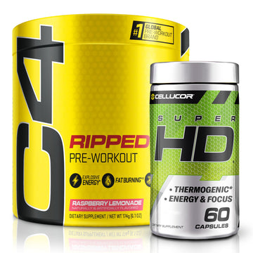 C4 Ripped & SuperHD, The Thermogenic Bundle, C4 Ripped Pre Workout Powder Cellucor Au supplements
