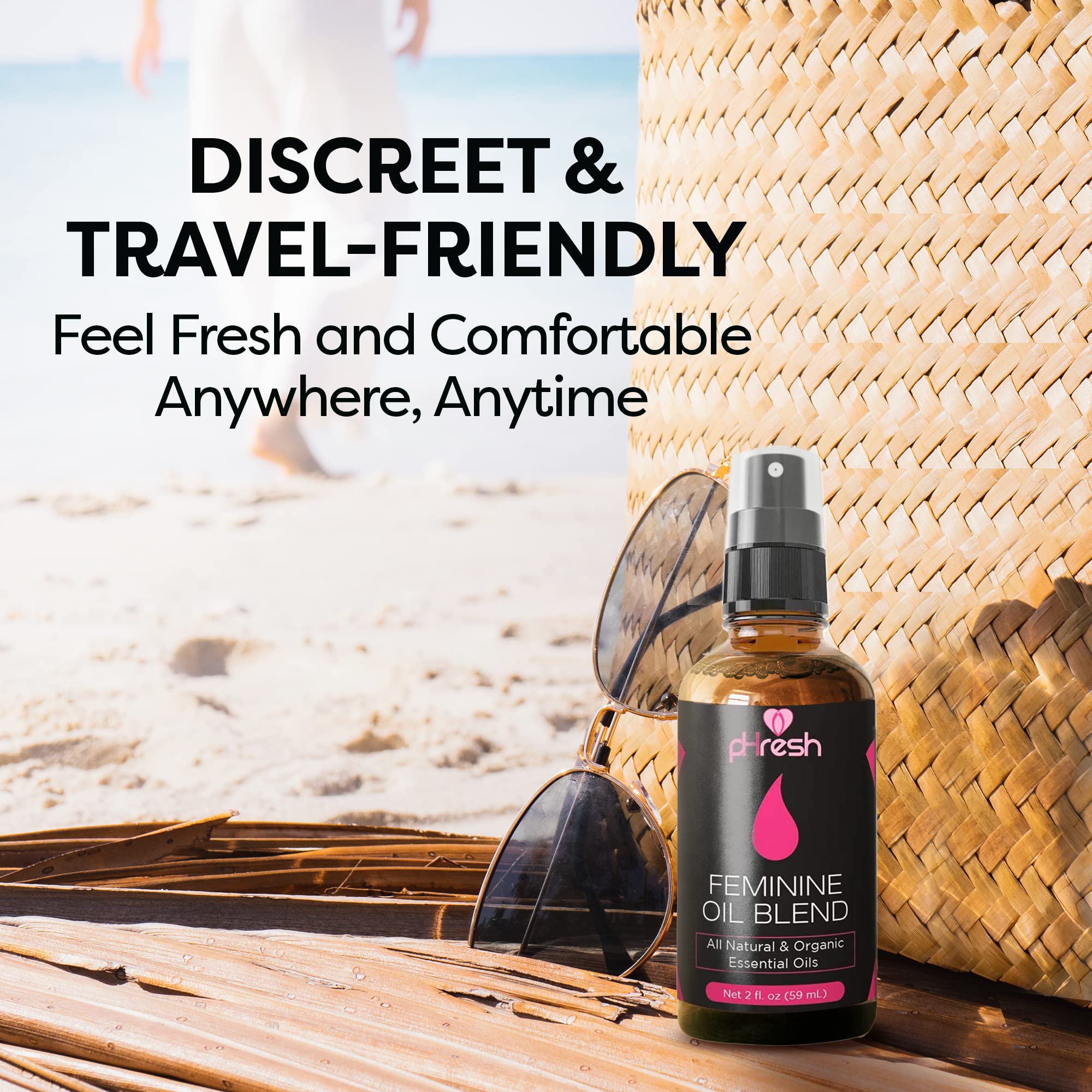 pHresh Feminine Spray - 100% All Natural Yoni Oil for Women - with Tea Tree, Lemongrass, Orange Essential Oils ACE NUTRITION Au supplements