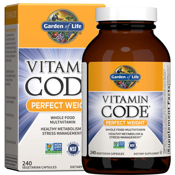 Garden of Life Multivitamin Code Perfect Weight Loss for Women and Men, Healthy Active Metabolism, Stress Management, Ashwagandha, Green Tea and Enzymes, 240 Count Garden of Life Au supplements