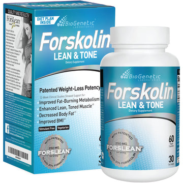 BioGenetic Labs Forskolin Lean & Tone - Weight Loss Pills - Body Toning Formula Fat Burner BioGenetic Laboratories Au supplements