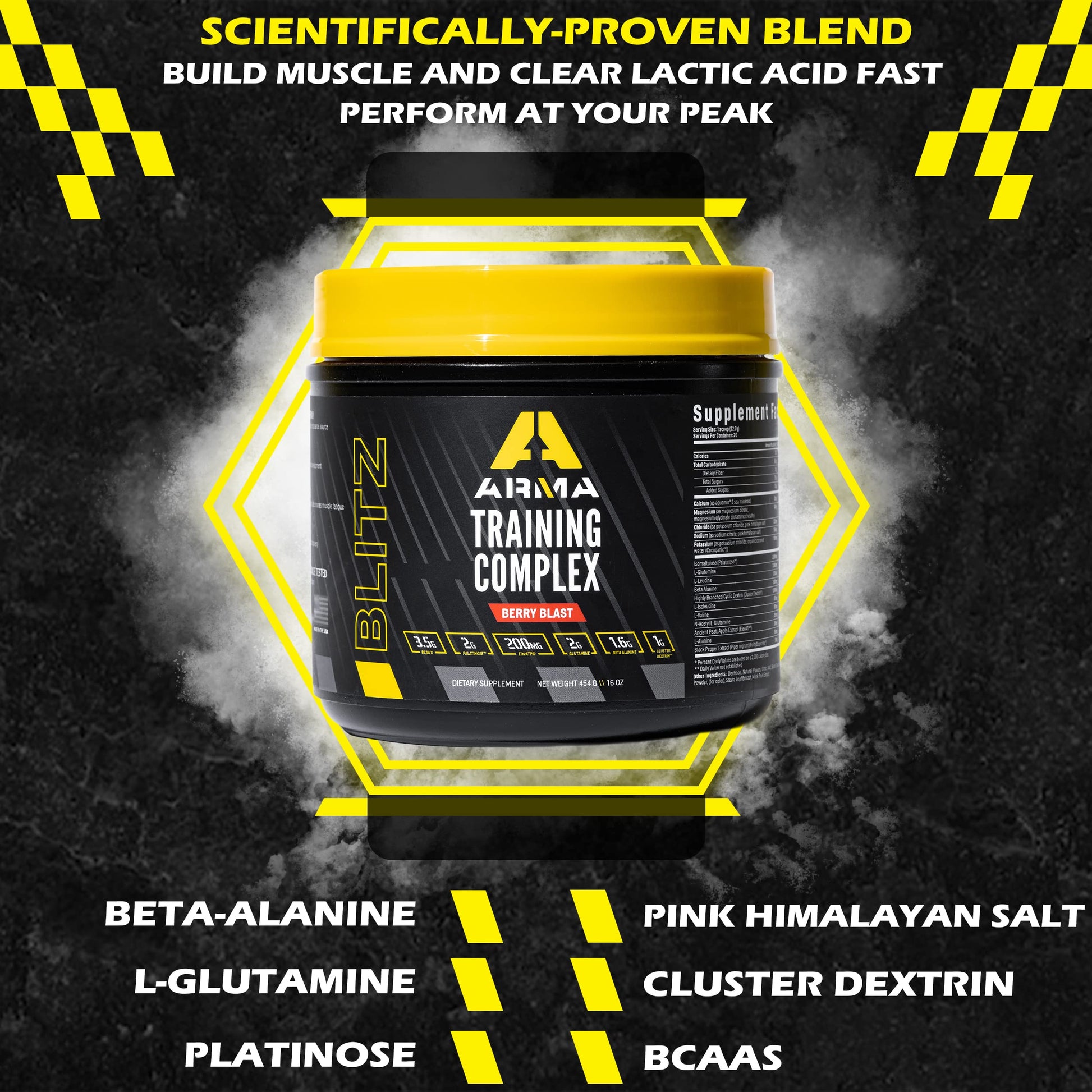 ARMA Blitz Non Stimulant Pre/Intra Powder – Natural Berry Pre-Workout Drink Mix ARMA Au supplements