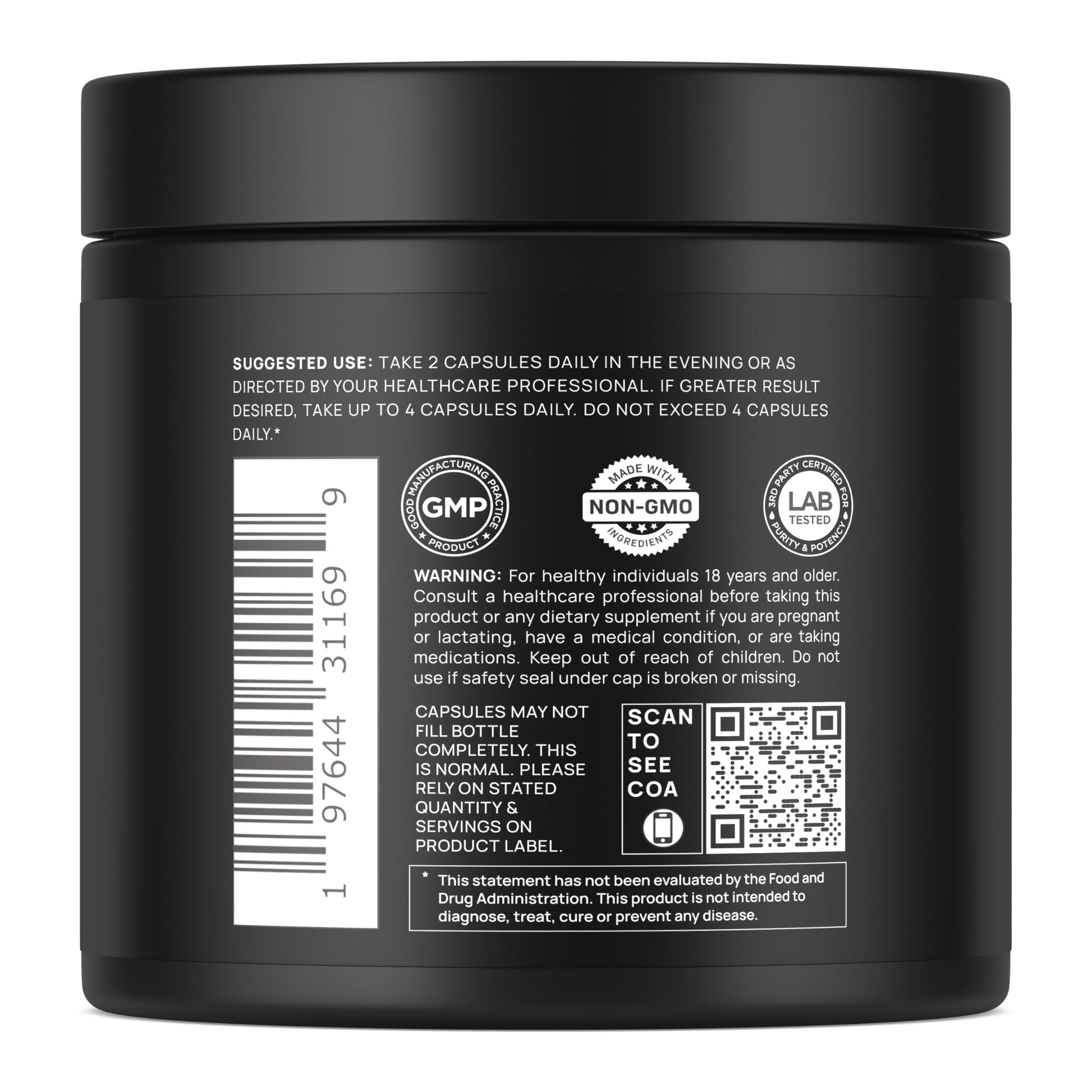 Triple Sleep Magnesium L-Threonate w. Apigenin, Theanine & Magtein Magnesium L Threonate - High Absorption Magnesium Supplement Capsules for Men and Women Magnesium Powder Pills TERRA ELMNT Au supplements