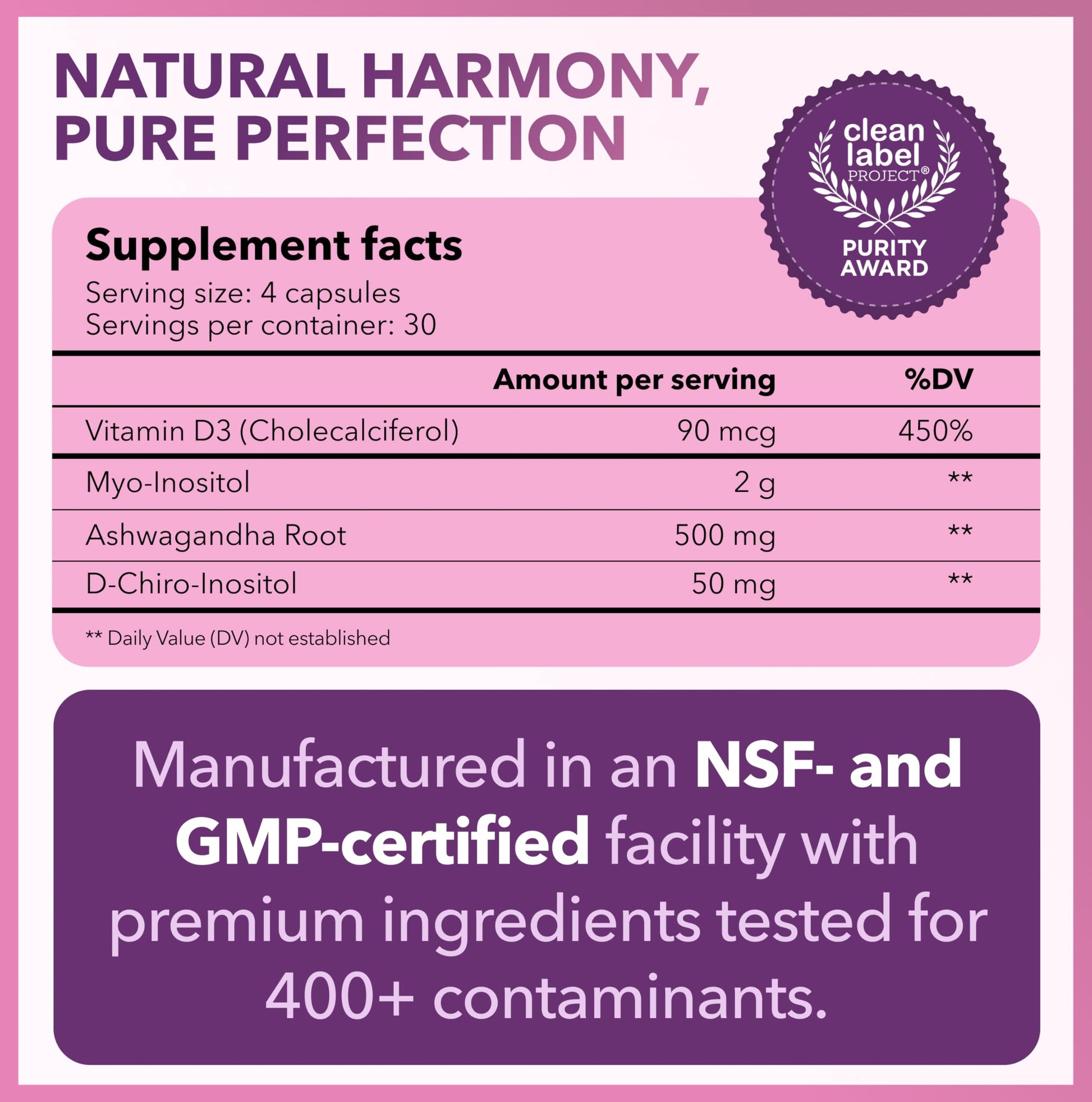 Intimate Rose Myo-Inositol & D-Chiro Inositol Supplement for Women - Hormone Balance & Ovarian Support for Women - Ideal 40:1 Ratio, Vitamin D3 + Ashwagandha Intimate Rose Au supplements
