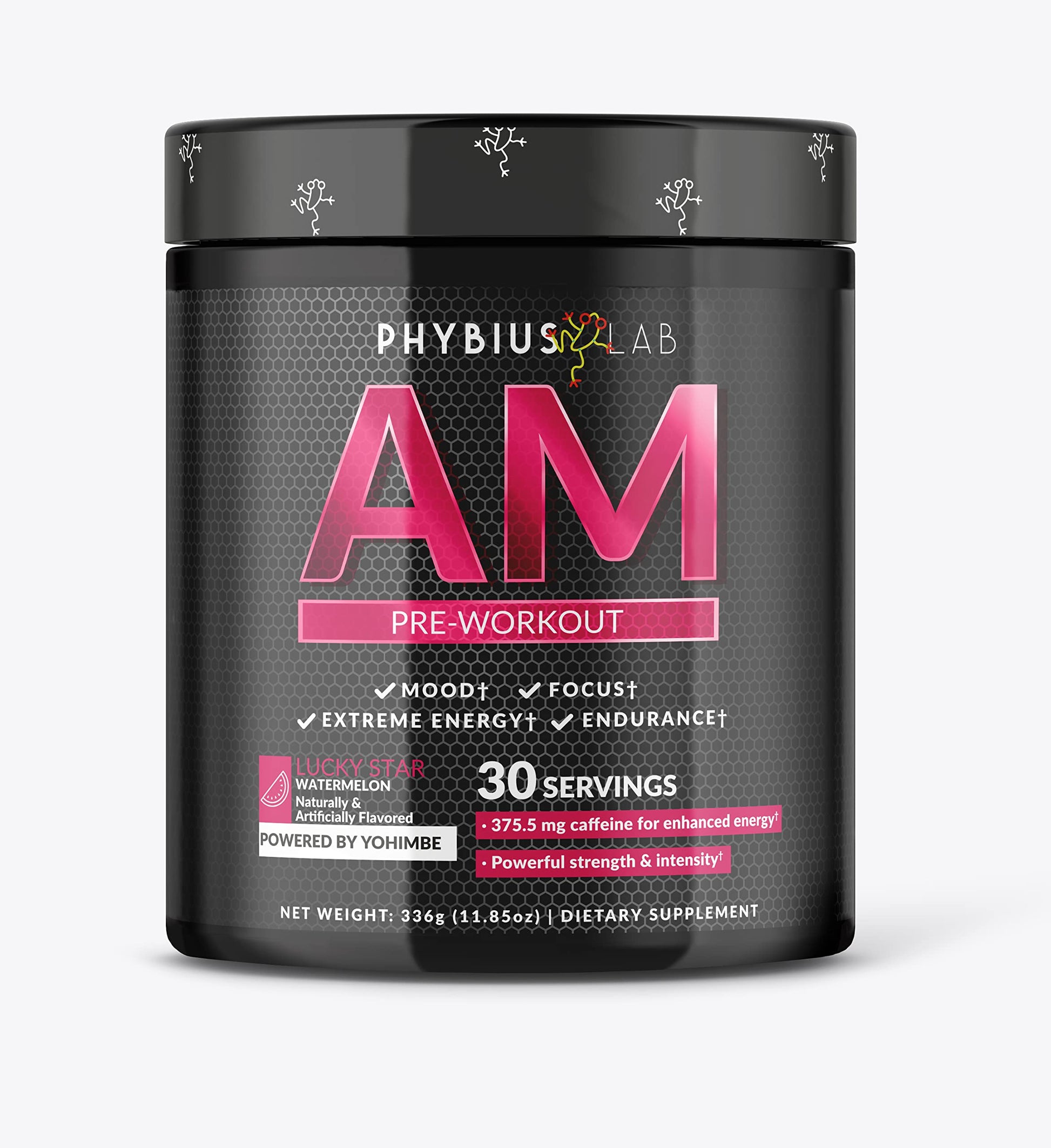 PHYBIUS Lab AM Pre-Workout (Sour Watermelon) Focus, Strength, Powder, 30 Servings PHYBIUS Lab Au supplements