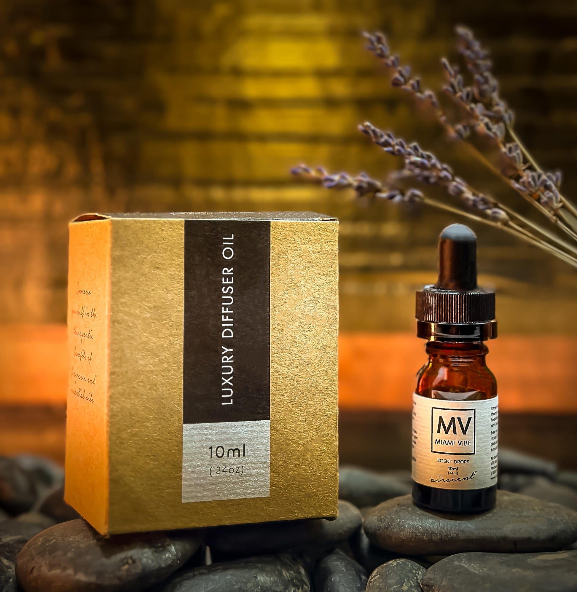 Miami Vibe Diffuser Oil - Air-Scent Fragrance for Aroma Oil Diffusers - 10 Milliliter (.34 fl oz) Bottle Air-Scent Au supplements