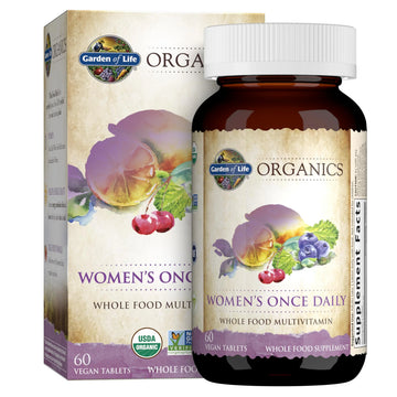 Garden of Life Organics Multivitamin for Women - Women's Once Daily Multi - Whole Food Multi with Iron, Biotin, Vegan Organic Womens Multivitamin Garden of Life Au supplements