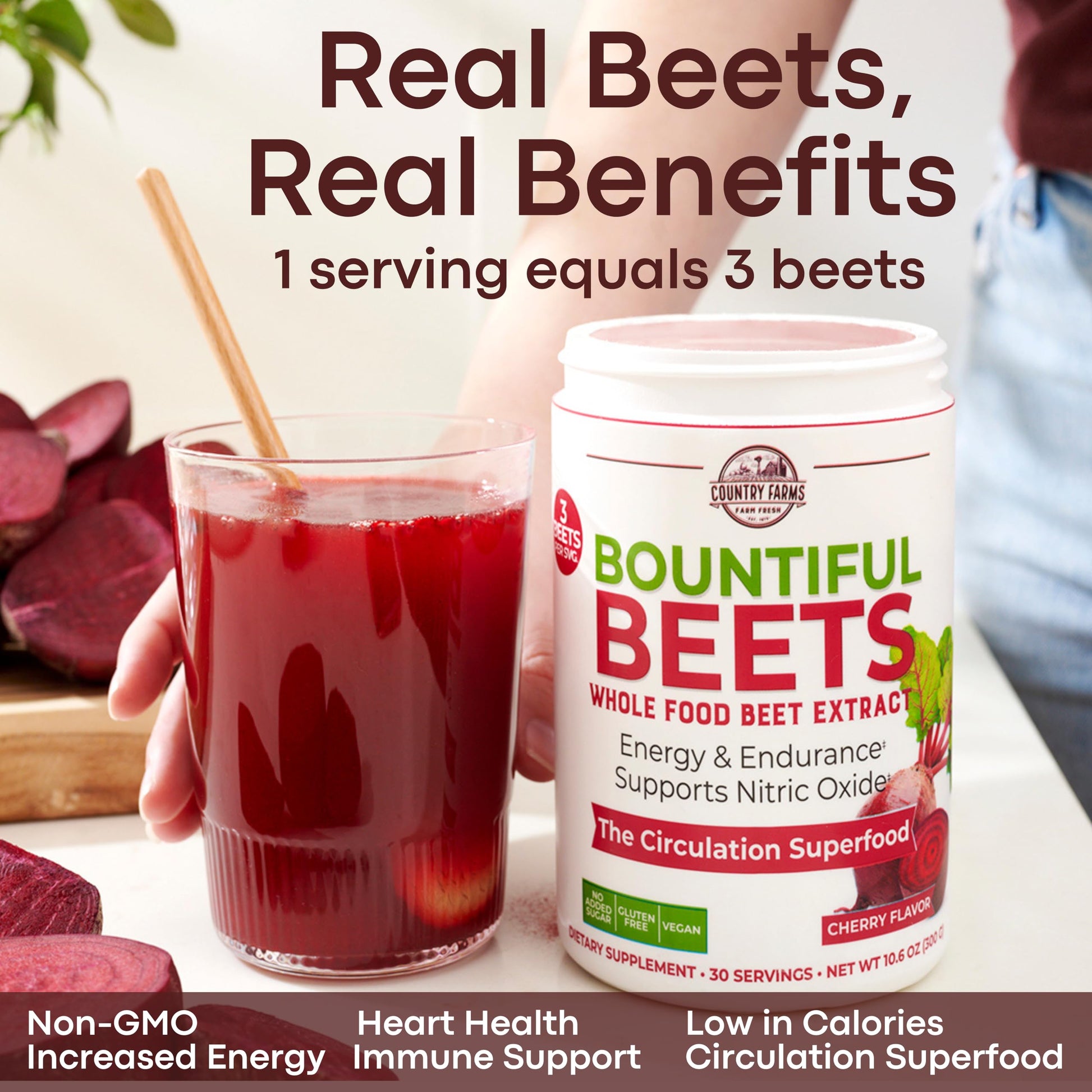 COUNTRY FARMS Bountiful Beets, Wholefood Beet Extract Superfood, Helps Support Healthy COUNTRY FARMS Au supplements
