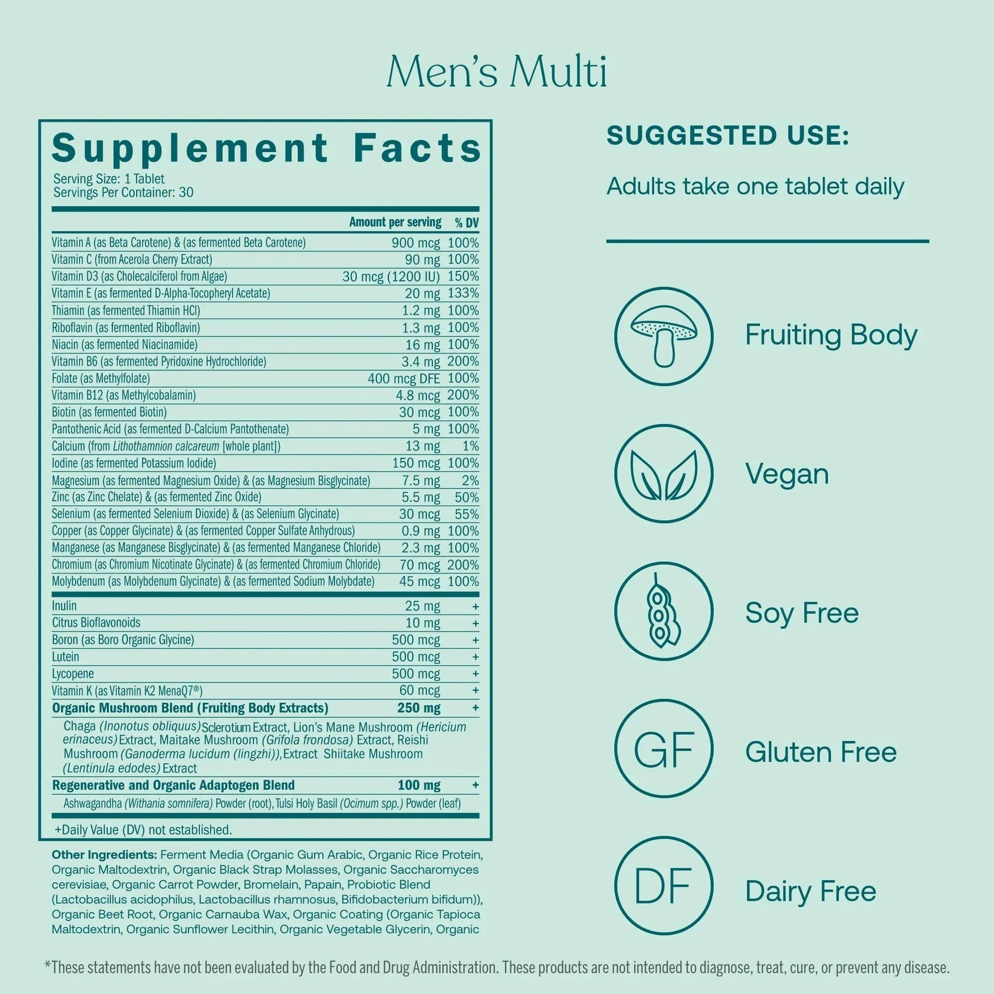 True Grace One Daily Men’s Multivitamin (30 Vegan Tablets) + One Daily Women’s Multivitamin (30 Vegan Tablets) - Non-GMO & Gluten Free - 30-Day Supply of Each True Grace Au supplements