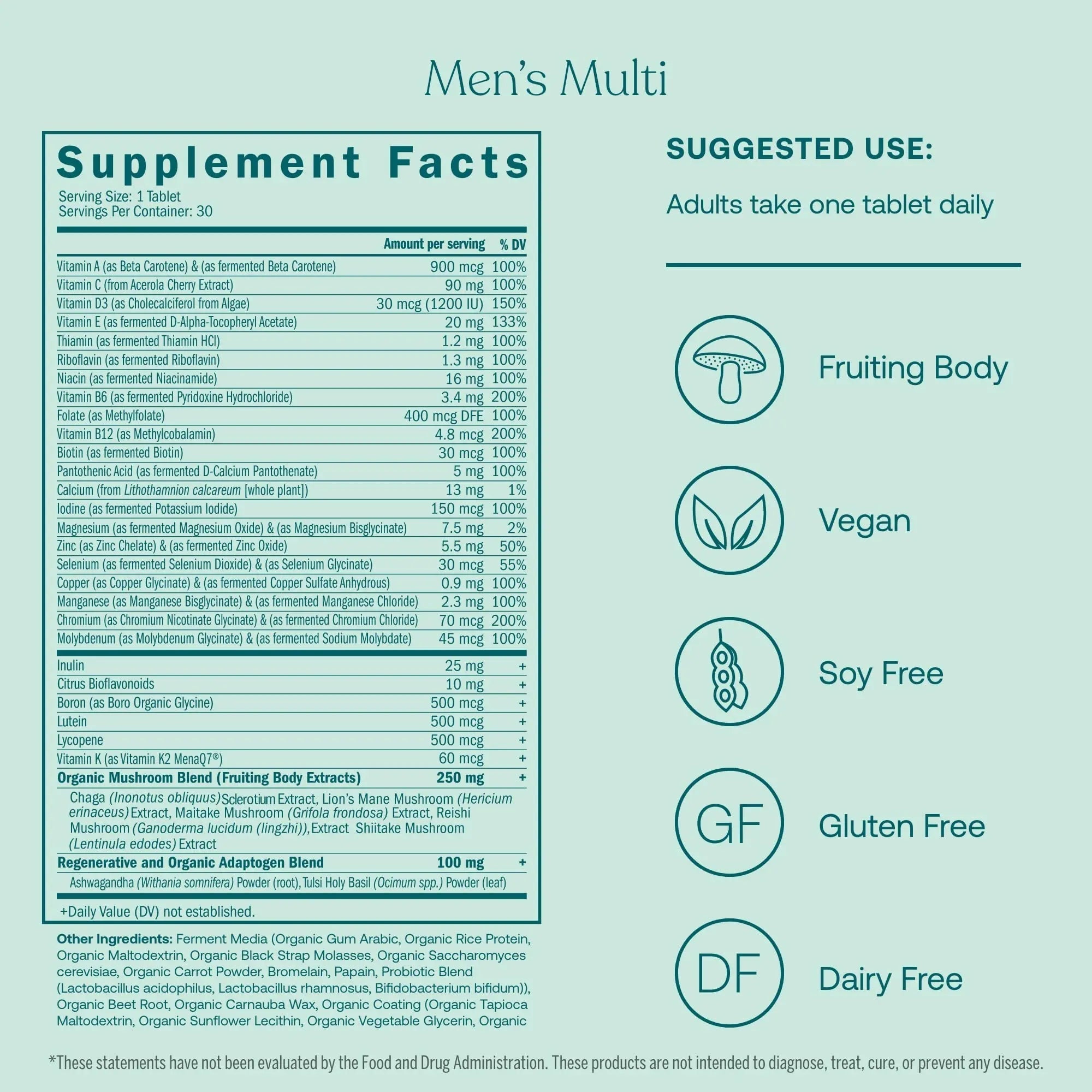 True Grace One Daily Men’s Multivitamin (30 Vegan Tablets) + One Daily Women’s Multivitamin (30 Vegan Tablets) - Non-GMO & Gluten Free - 30-Day Supply of Each True Grace Au supplements