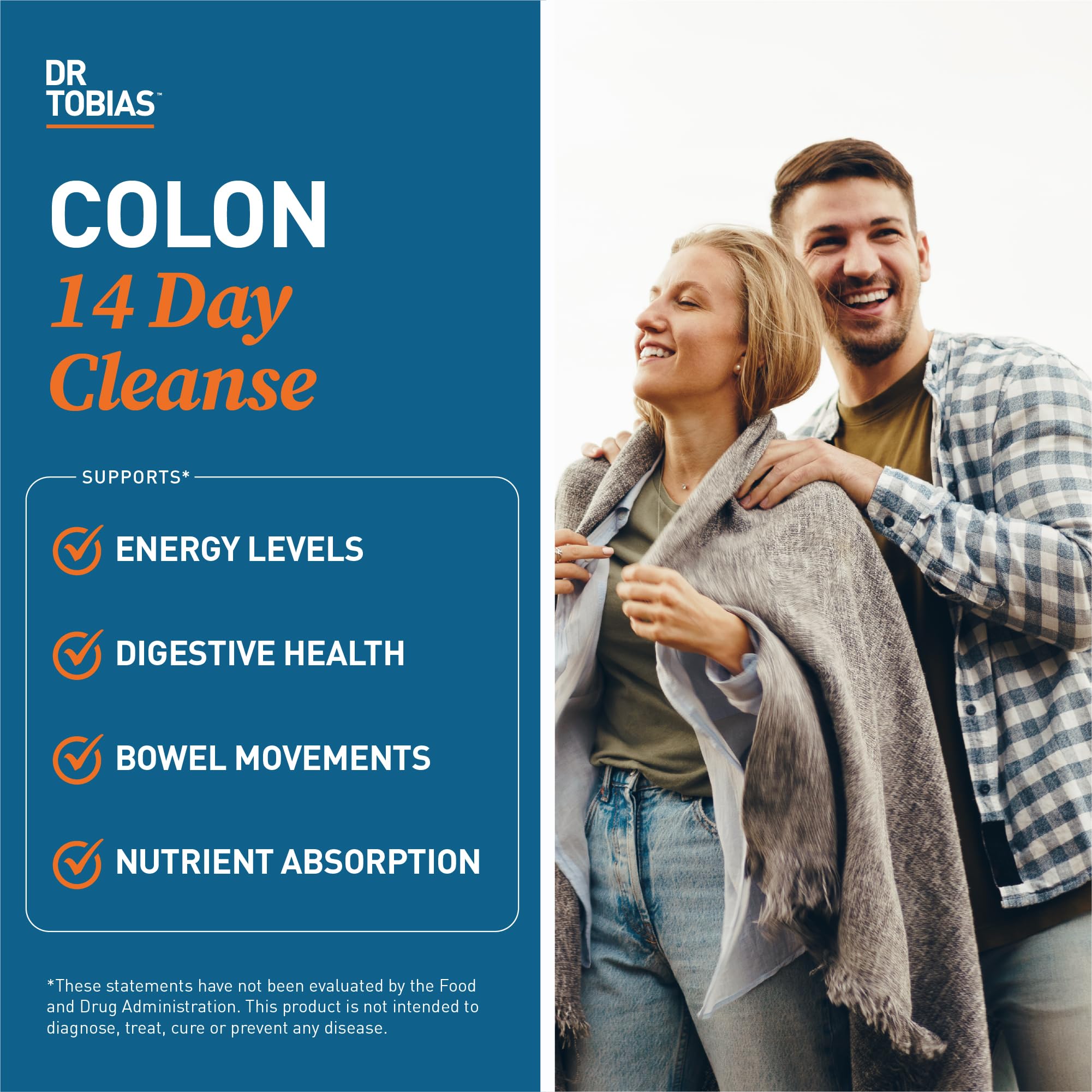 Dr. Tobias Colon Cleanse - Constipation Relief & Gut Health Support for Women & Men | 14 Day Colon Cleanser for a Gentle Colon Detox & Gut Flush - 28 Capsules (1-2 Daily) Dr. Tobias Au supplements