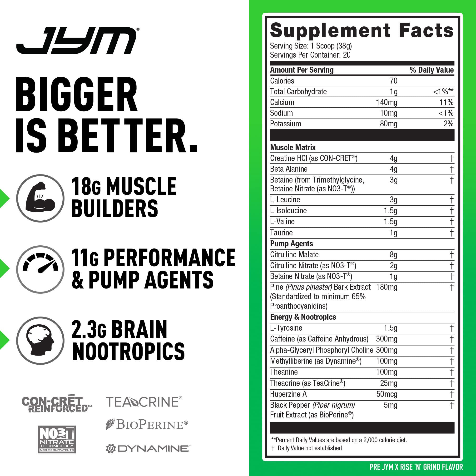 PRE JYM X - Rise N' Grind JYM Supplement Science Au supplements