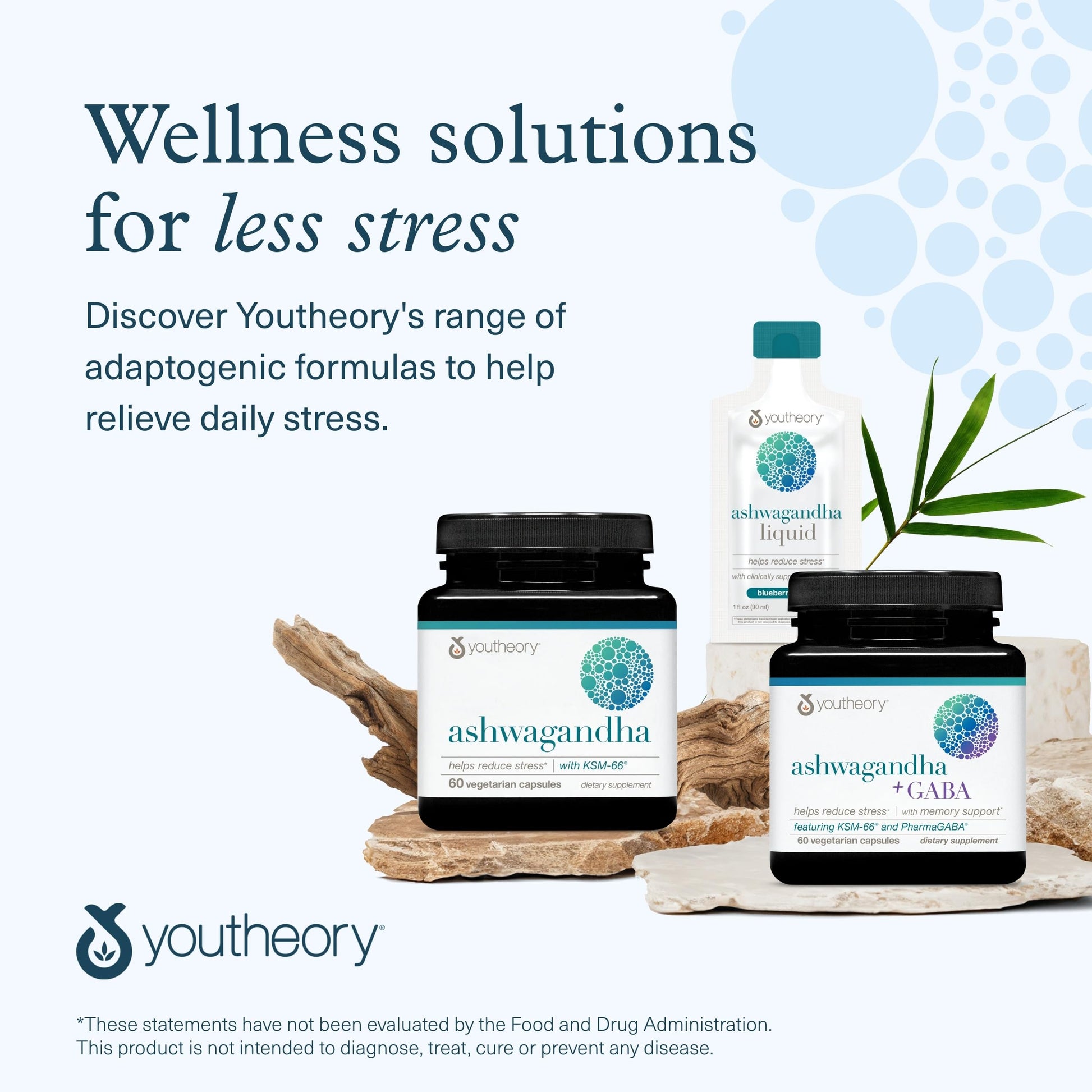 Youtheory Ashwagandha - with Organic KSM-66 Ashwagandha - Herbal Blend to Support Stress Relief & Energy Levels* - Helps Support Mood* - 60 Vegetarian Capsules (30-Day Supply) Youtheory Au supplements