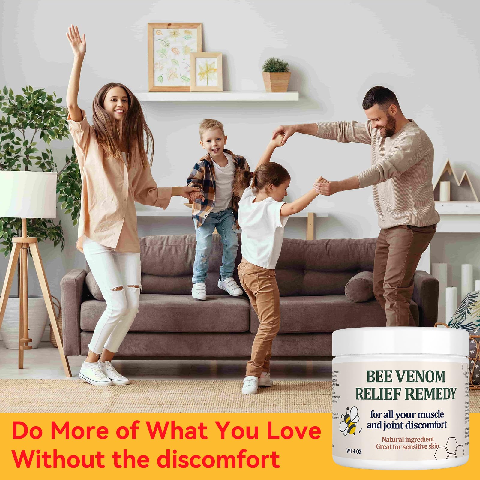 KOKOMAANE Bee Venom Muscle Bone Cream, Fast Acting, for Back, Neck, Hand, Foot, Knee, Muscle, Shoulder, Topical, Wrist, Elbow, Hip, Nerve, Plantar, Ankle, Foot discomfort, Vitamin B6 KOKOMAANE Au supplements