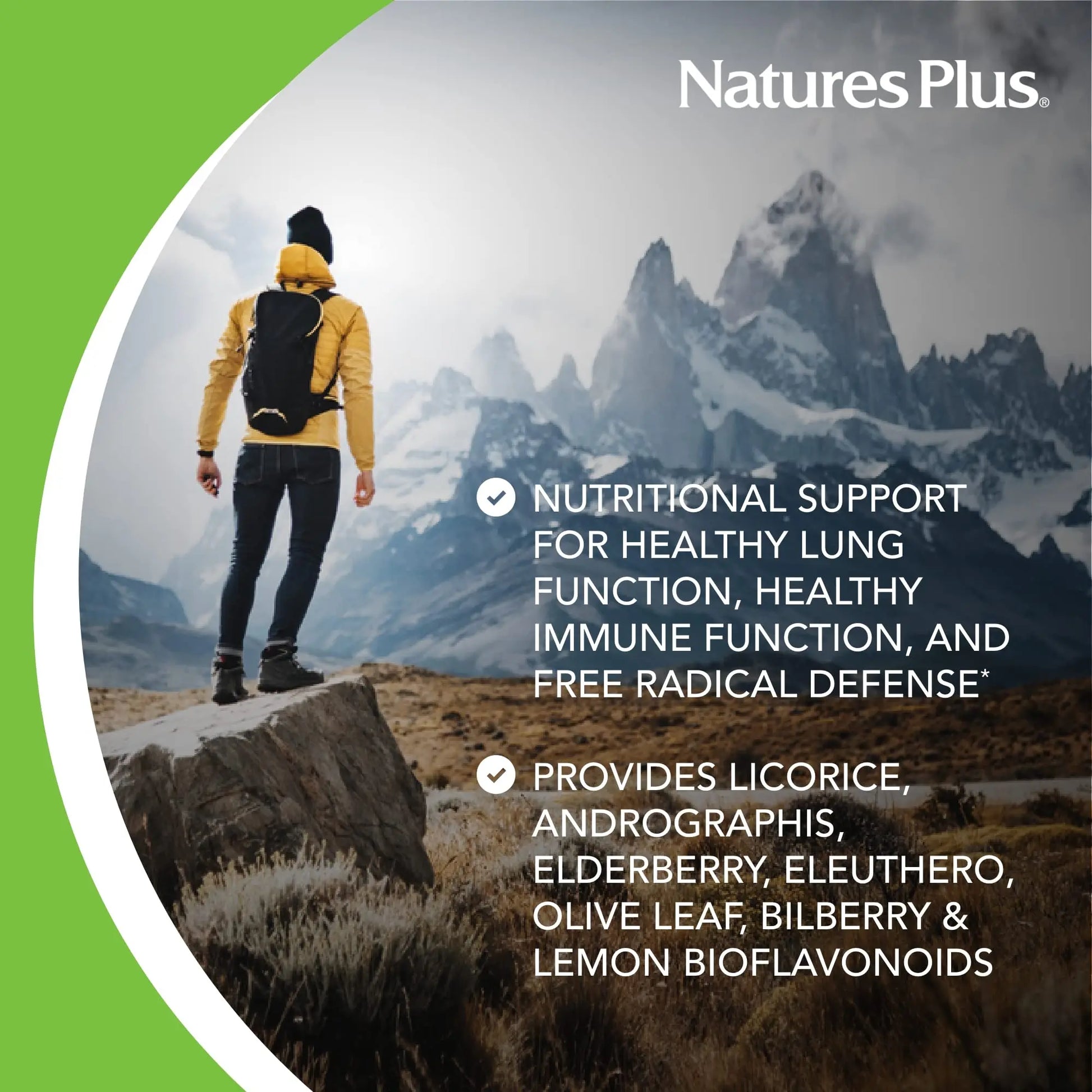 NaturesPlus AgeLoss Lung Support - 90 Capsules - Vegetarian, Gluten Free - 30 Servings NaturesPlus Au supplements