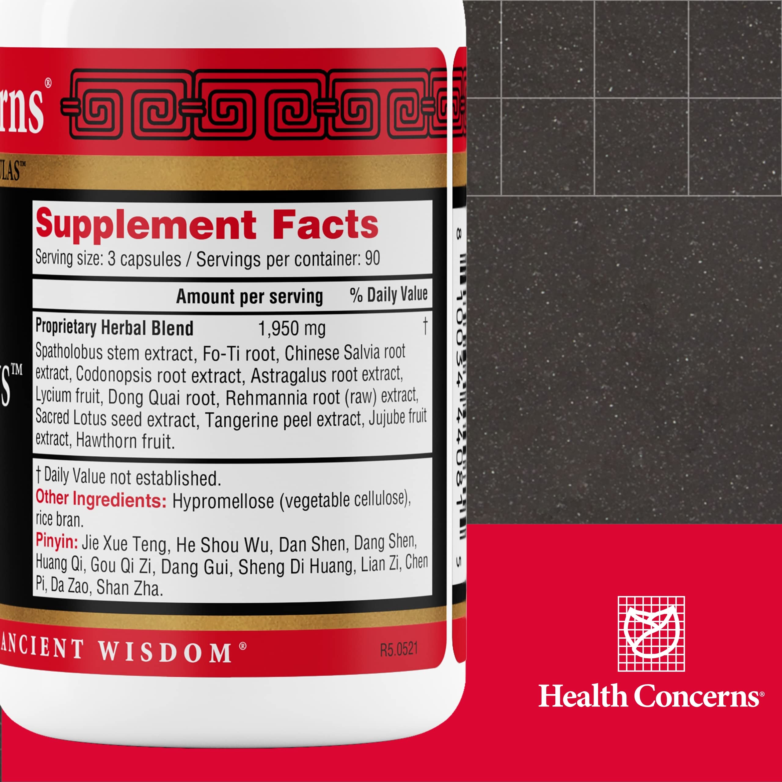 Health Concerns Marrow Plus – Bone Marrow & Blood Generation Herbal Supplement – Chinese Herbal Formula for Anemia, & Circulation Support – Astragus, Salvia, & Tangerine Extracts – 270 Capsules Health Concerns Au supplements