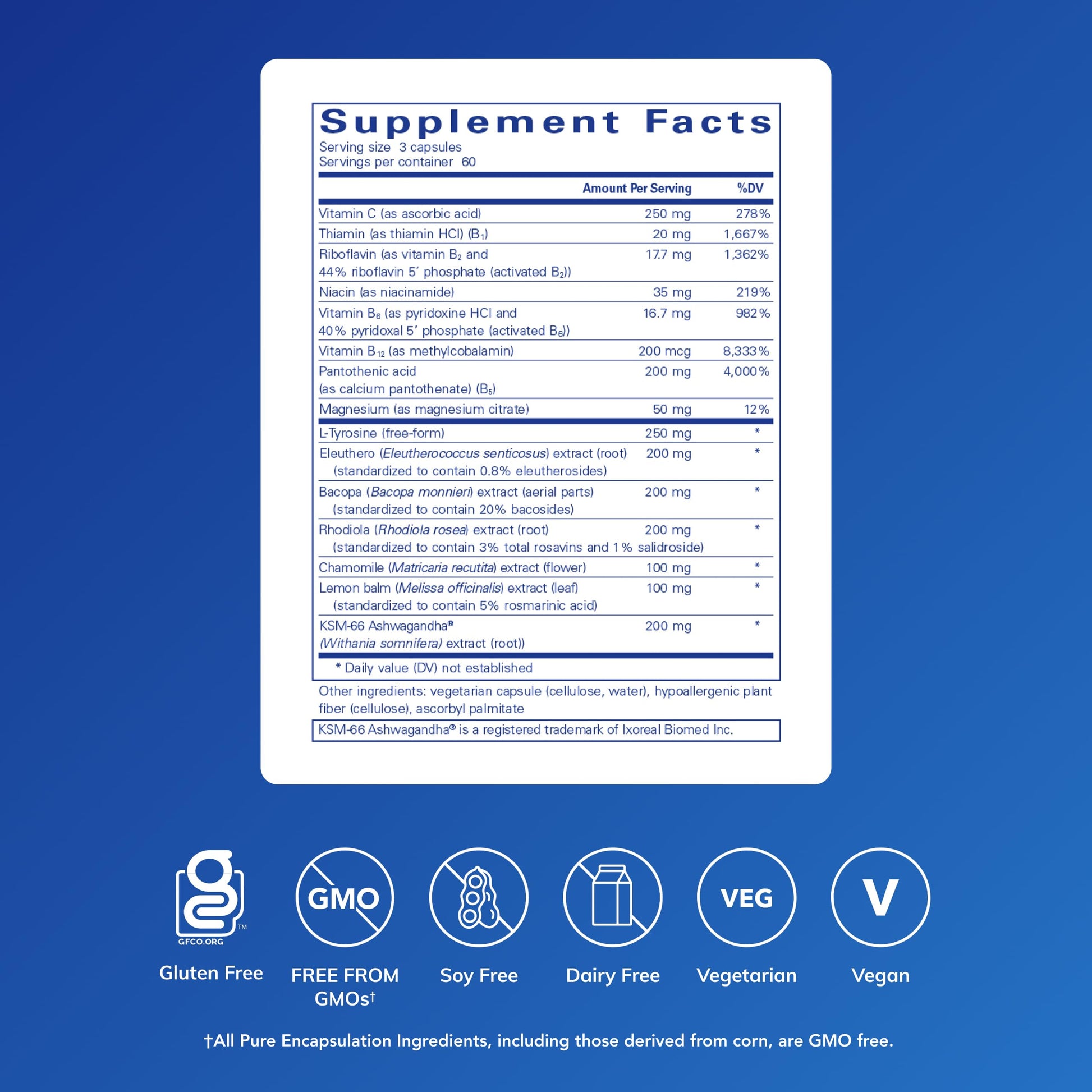 Pure Encapsulations Daily Stress Formula | Promotes Relaxation and Moderates the Effects of Occasional Stress*| 180 Capsules Pure Encapsulations Au supplements