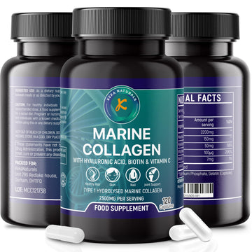 Hydrolysed Marine Collagen Peptides 2300mg - Enhanced with Hyaluronic Acid & Vitamin C Keka Naturals Au supplements