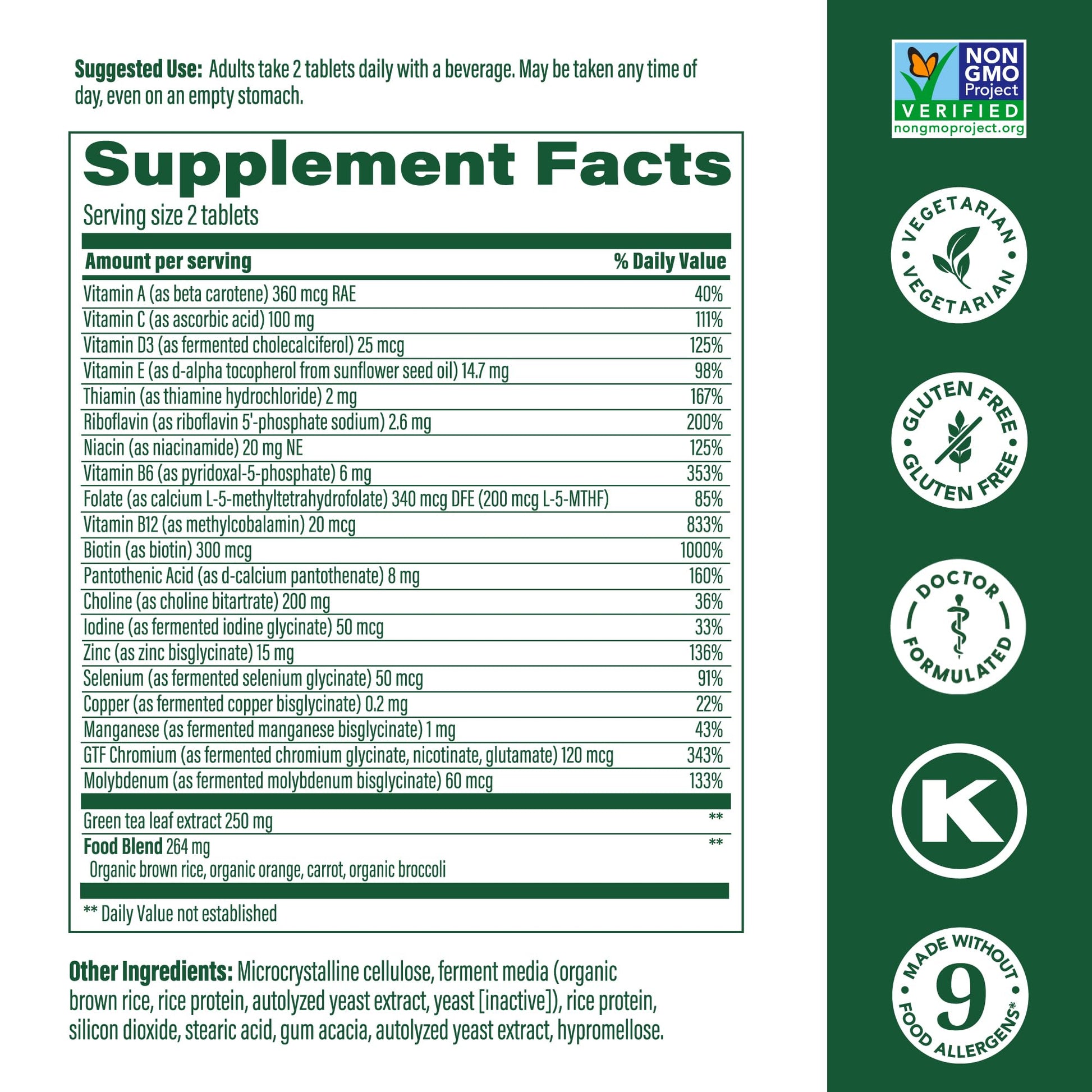MegaFood, Multi for Women 55+, Supports Optimal Health and Wellbeing, Multivitamin and Mineral Dietary Supplement, Gluten Free, Vegetarian, 60 tablets (30 servings) MegaFood Au supplements