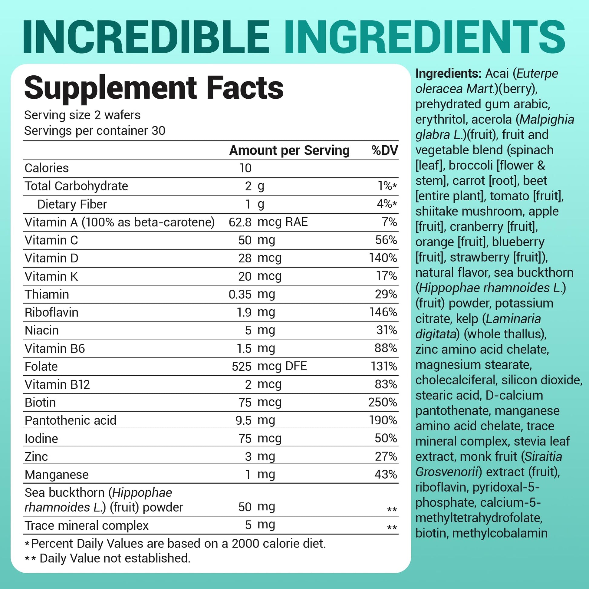 Dr. Berg Kids Chewable Multivitamins (NOT Sweetened w/Sugar) - Daily Multivitamin for Kids that Includes 20 Nutrients & Trace Mineral Complex - Mixed Berry Chewable Vitamins for Kid - Red Wafers Dr. Berg Nutritionals Au supplements
