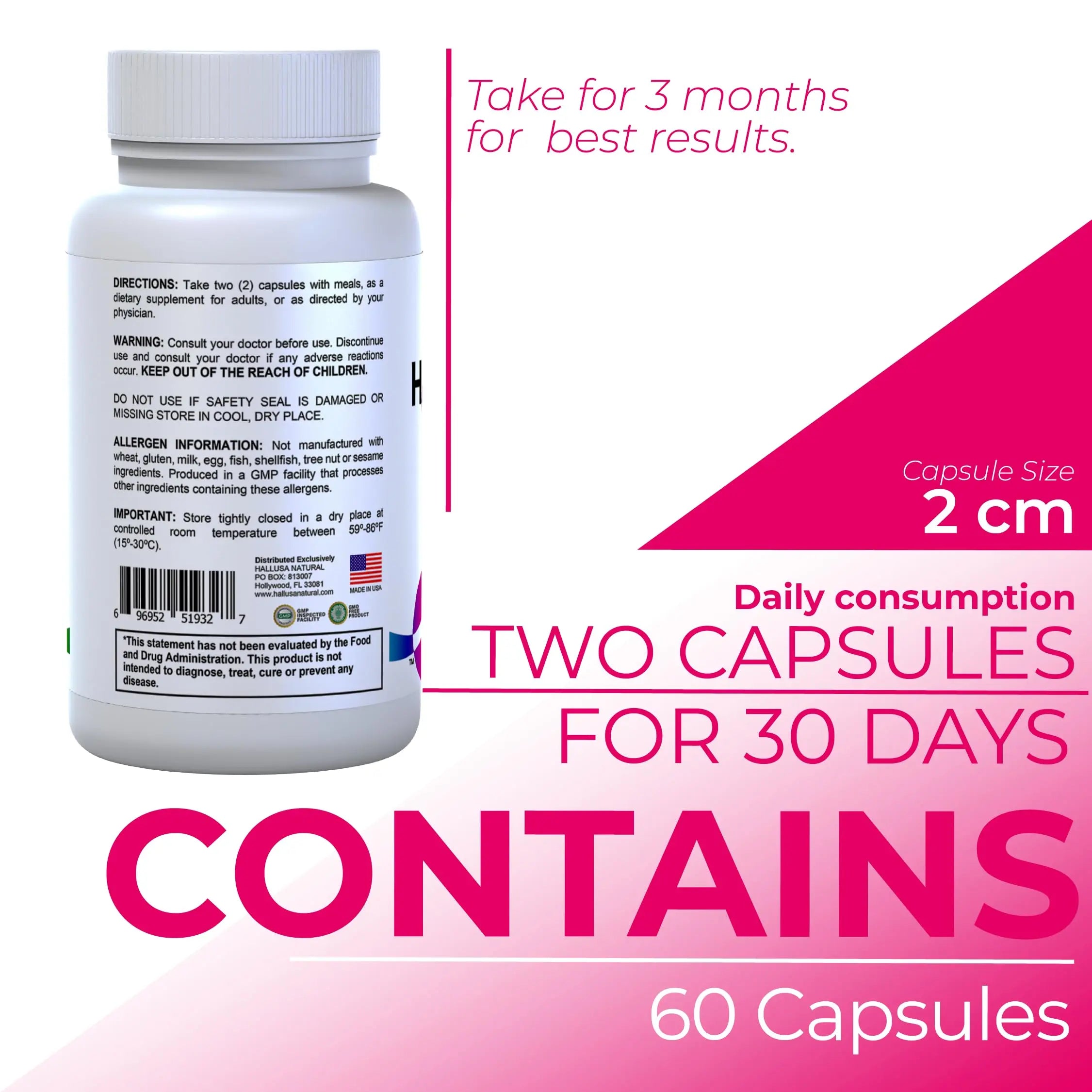 Women’s Multivitamin 18+ Vitamins & Minerals | Biotin, Folic Acid, Zinc, Calcium, Magnesium & Vitamin D | Hair, Skin & Nails Support, Energy Hallusa Natural Au supplements