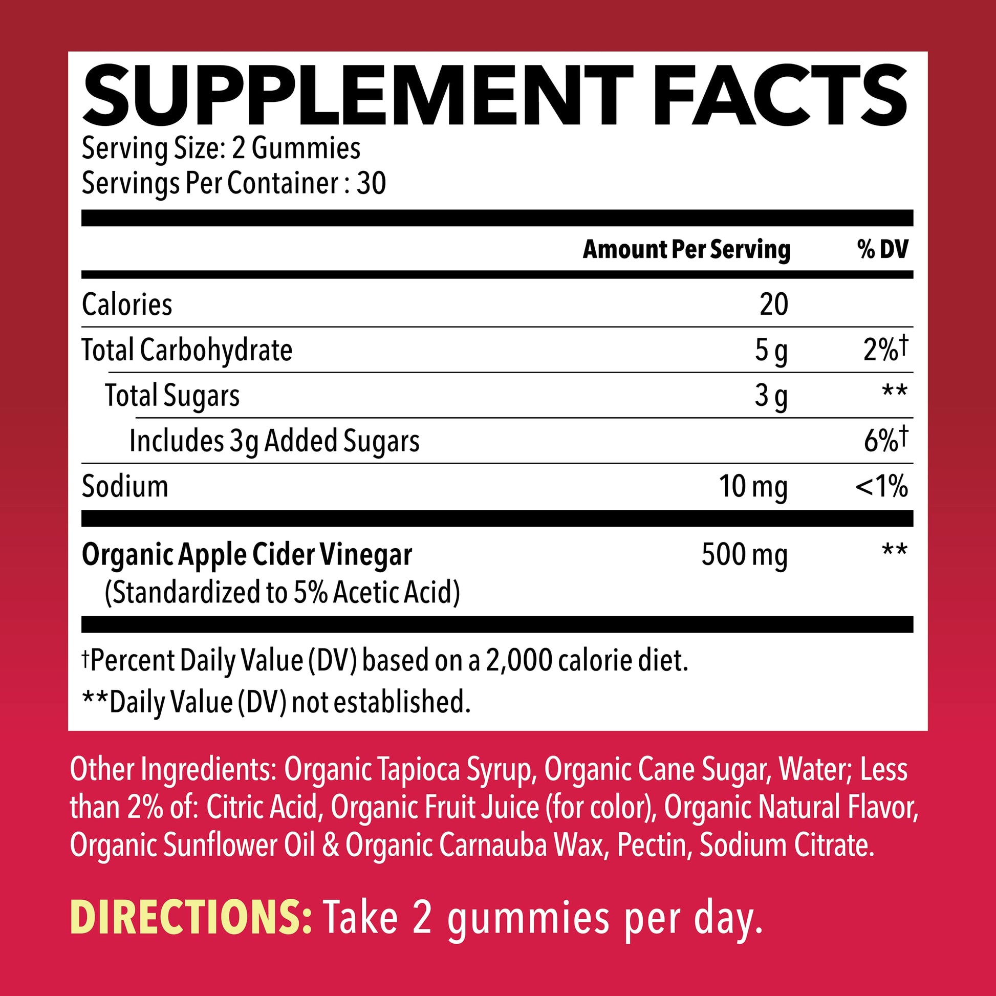 Organic Apple Cider Vinegar Gummies Detox | The Mother Enzyme | ACV Gummy HAVASU NUTRITION Au supplements