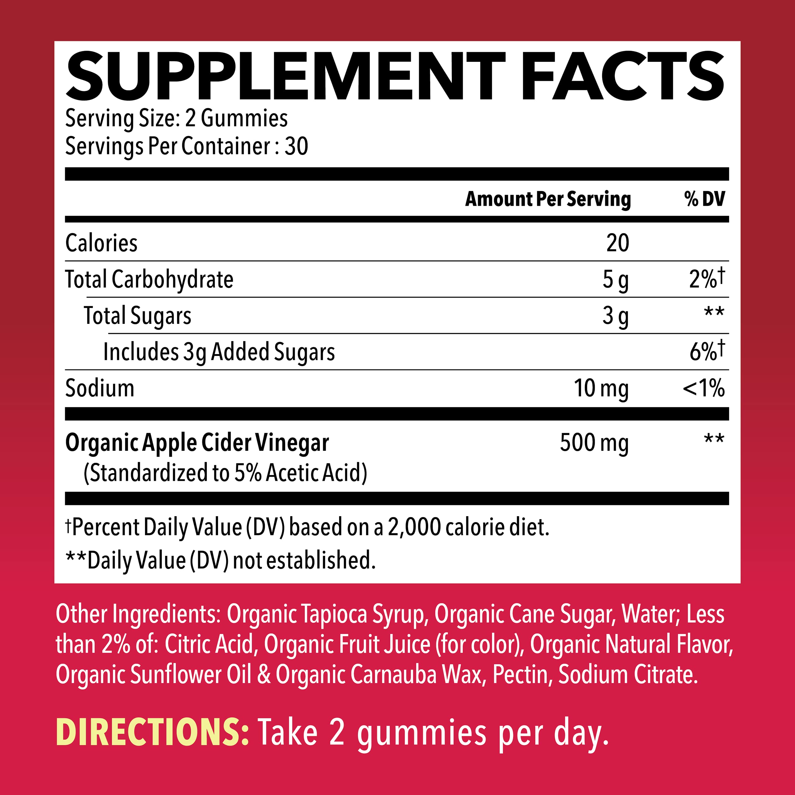 Organic Apple Cider Vinegar Gummies Detox | The Mother Enzyme | ACV Gummy HAVASU NUTRITION Au supplements