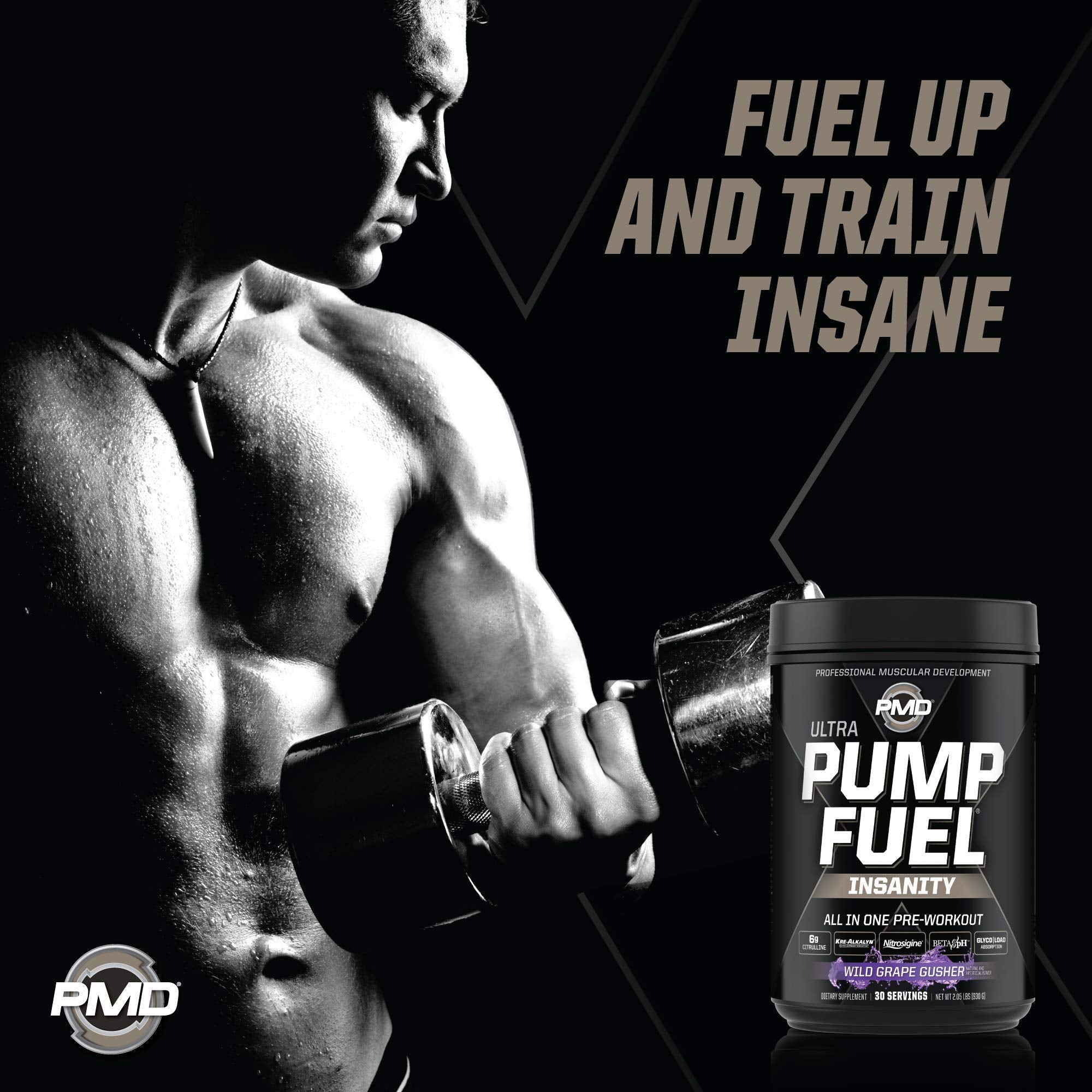 PMD Sports Ultra Pump Fuel Insanity - Pre Workout - Grape Gusher (30 Servings) PMD Au supplements