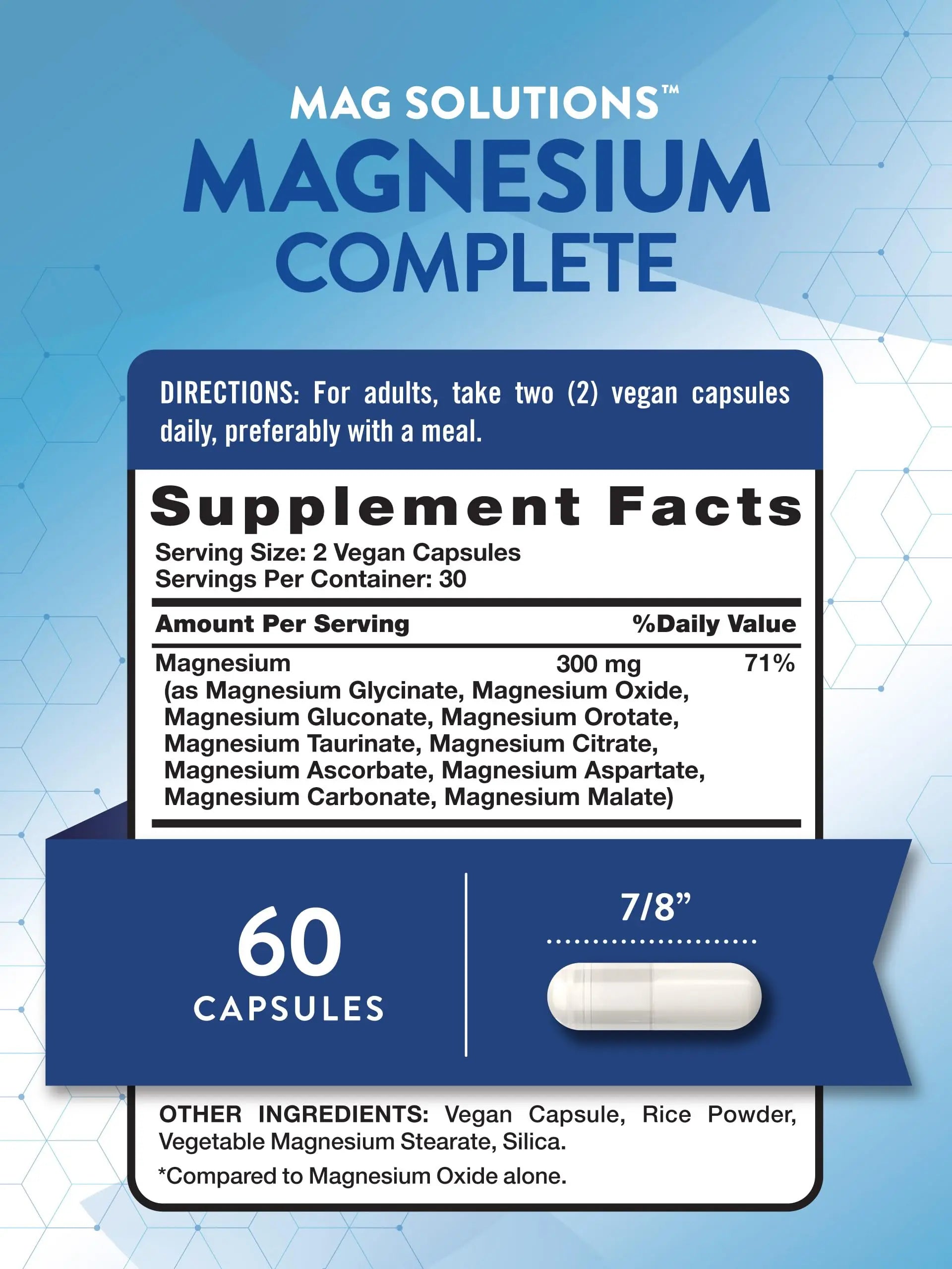 Nature's Truth Magnesium Complex Supplement 10 Forms | 300mg | 60 Capsules | Glycinate, Citrate, Plus More | Vegan, Non-GMO & Gluten Free Nature's Truth Au supplements