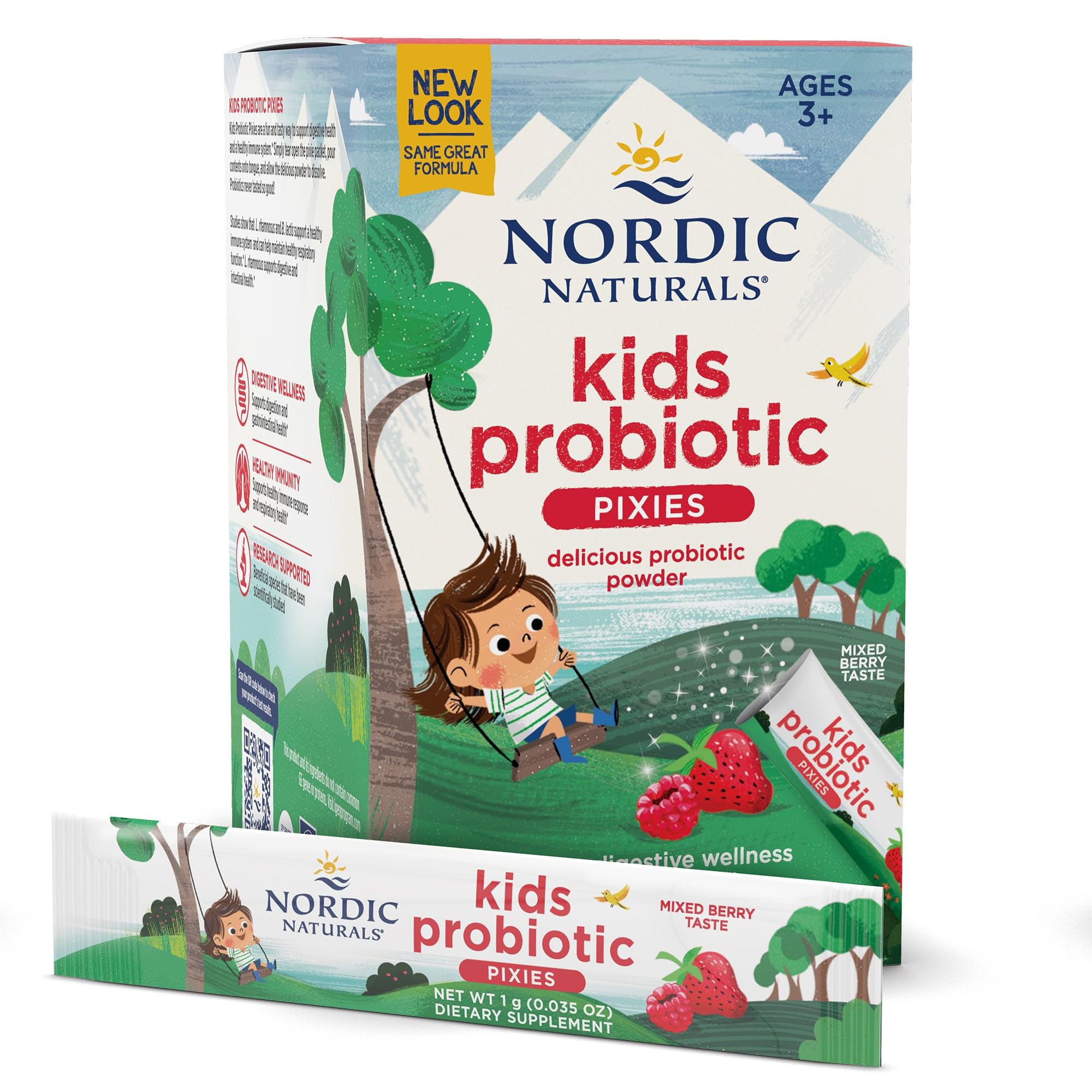 Nordic Naturals Children's Vegan Probiotic Powder Bundle - Baby’s Nordic Flora Probiotic Powder, Unflavored - 30 Packets - 4 Billion CFU Nordic Naturals Au supplements