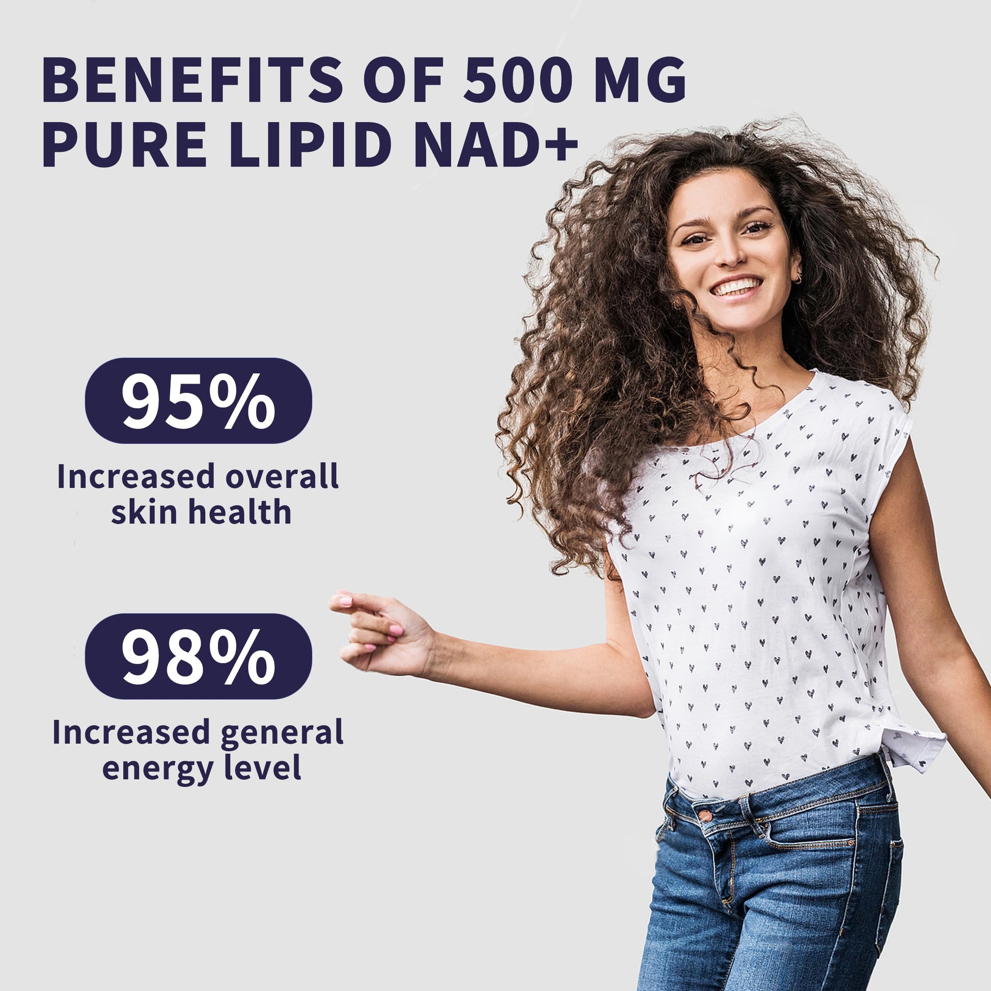 Women's NAD Liquid Supplement, Pure 500mg Liposomal NAD - Cell Regeneration，Energy Support, Vegan,Sugar Free，Additives Free Hudetex Au supplements
