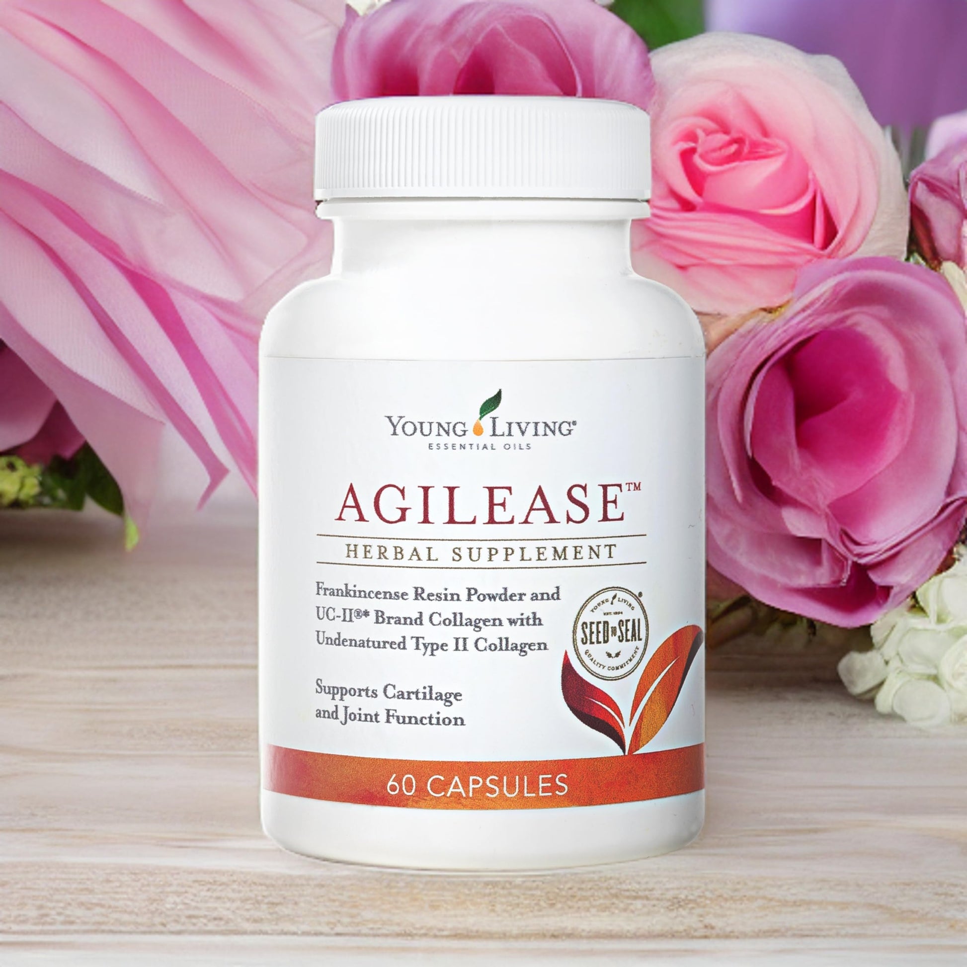 Young Living AgilEase Capsules | 60 Count | UC-II Collagen Supplement | Supports Mobility & Flexibility | Helps Maintain Joint Health & Exercise Recovery Young Living Au supplements