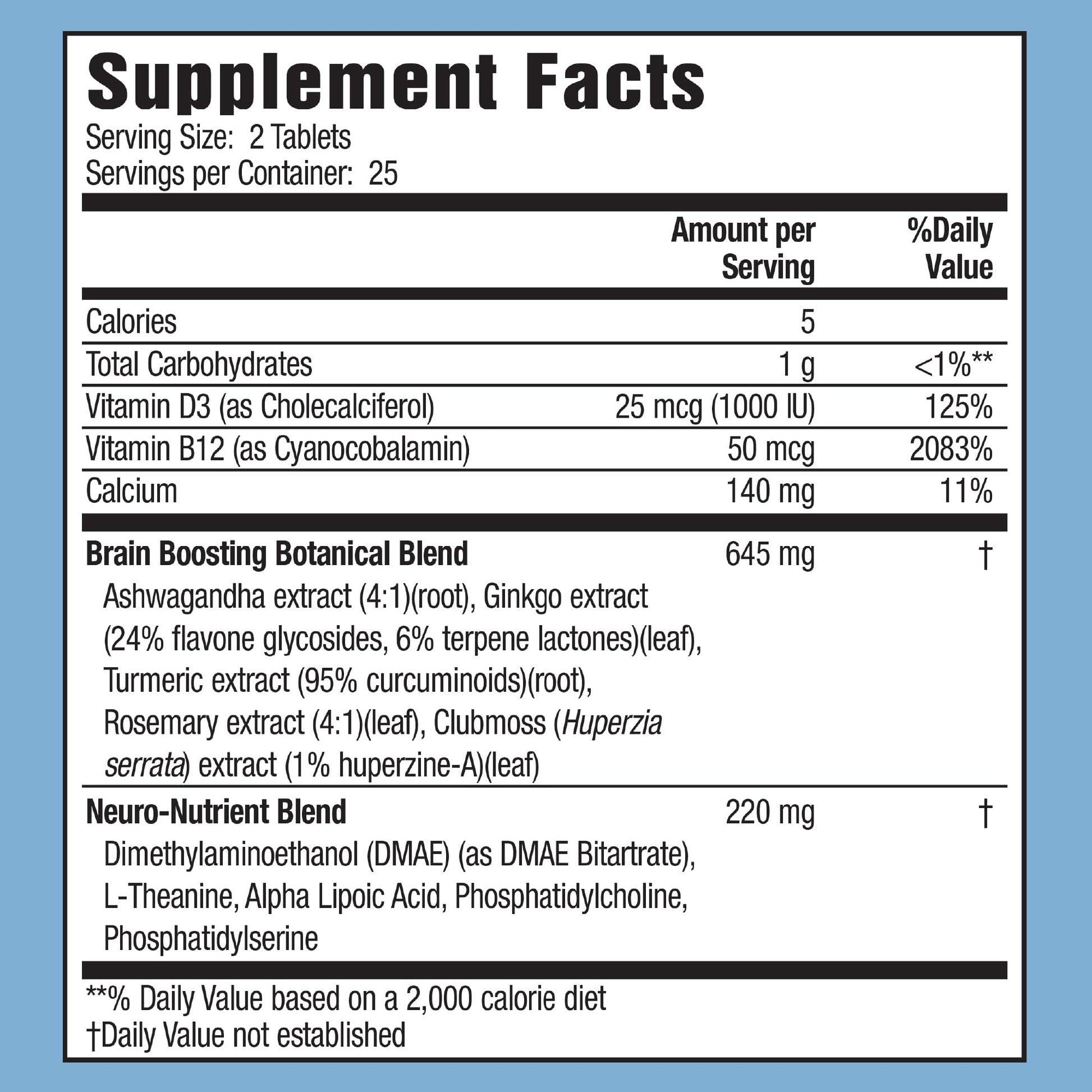 Applied Nutrition Healthy Brain All-Day Focus - 50 Tablets - Powerful 3-in-1 Brain Booster with Turmeric Extract - 25 Servings Applied Nutrition Au supplements