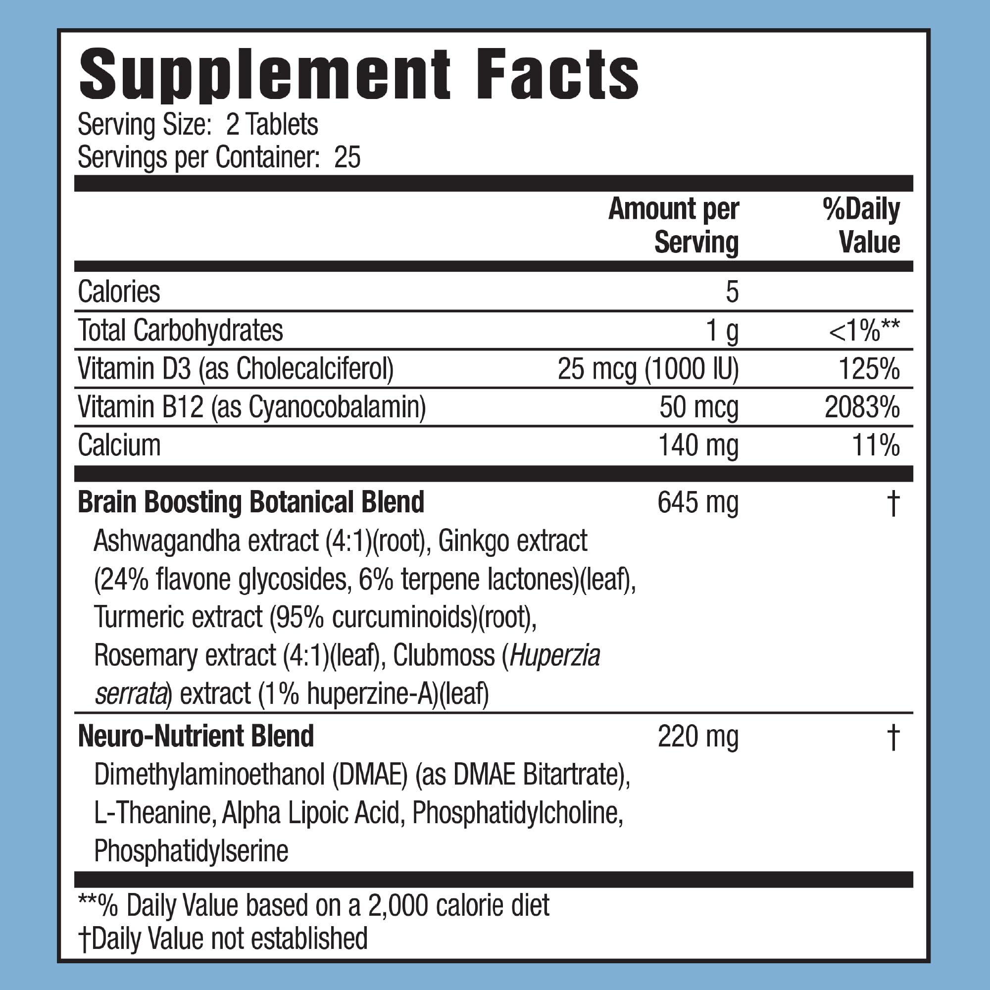 Applied Nutrition Healthy Brain All-Day Focus - 50 Tablets - Powerful 3-in-1 Brain Booster with Turmeric Extract - 25 Servings Applied Nutrition Au supplements