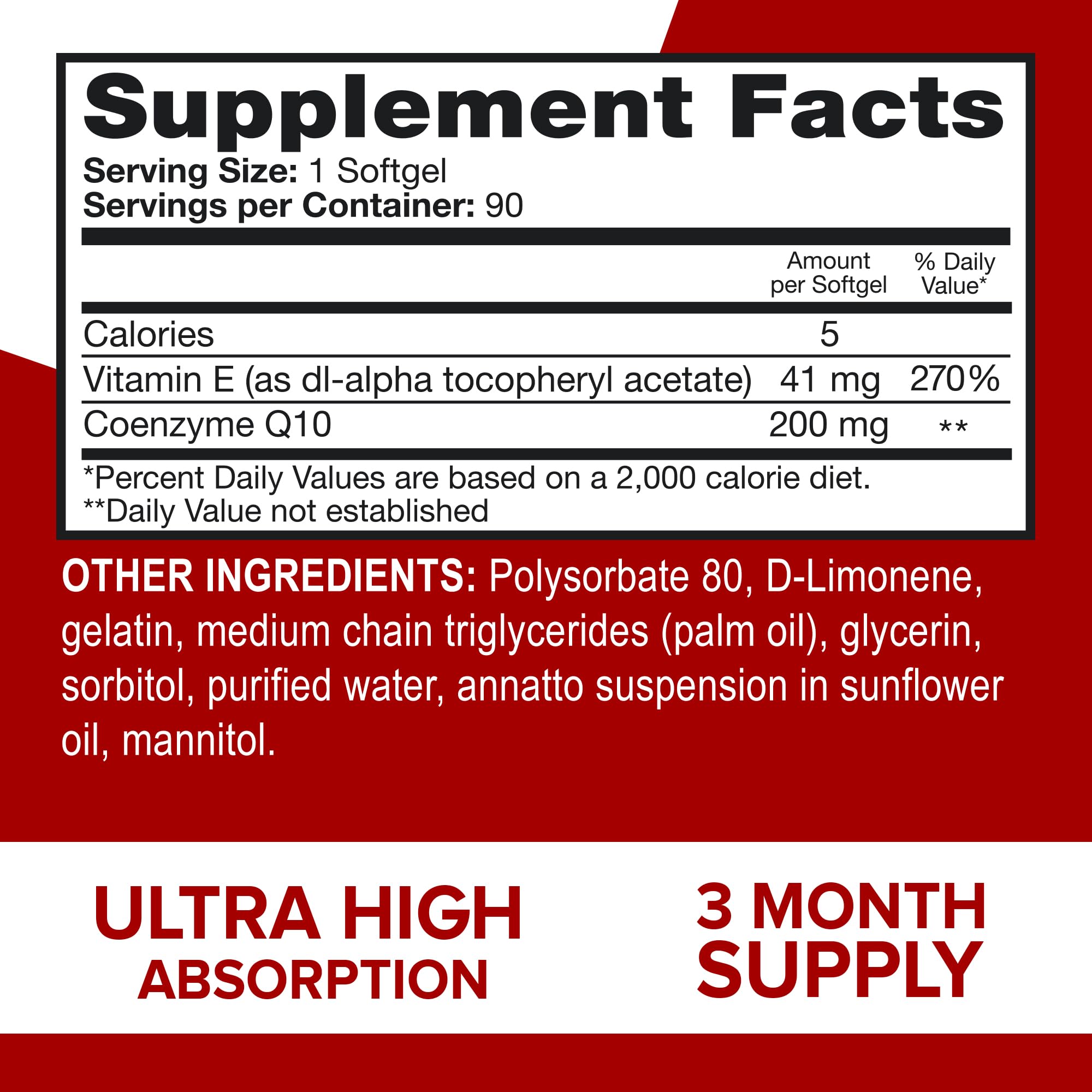 Qunol CoQ10 200mg Softgels, Ultra CoQ10 - Ultra High Absorption Coenzyme Q10 Qunol Au supplements