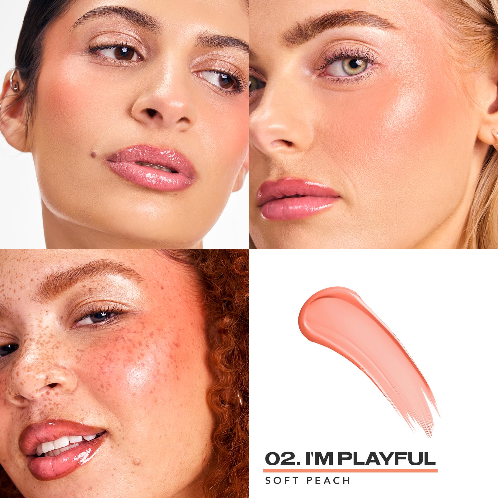 Sacheu Cheek STAY-N Liquid Blush for Cheeks — High Pigment, Buildable, Lightweight Cream Blush for Dewy & Radiant Flushed Cheeks — Long-lasting & Cruelty Free, I'm Playful Sacheu Au supplements