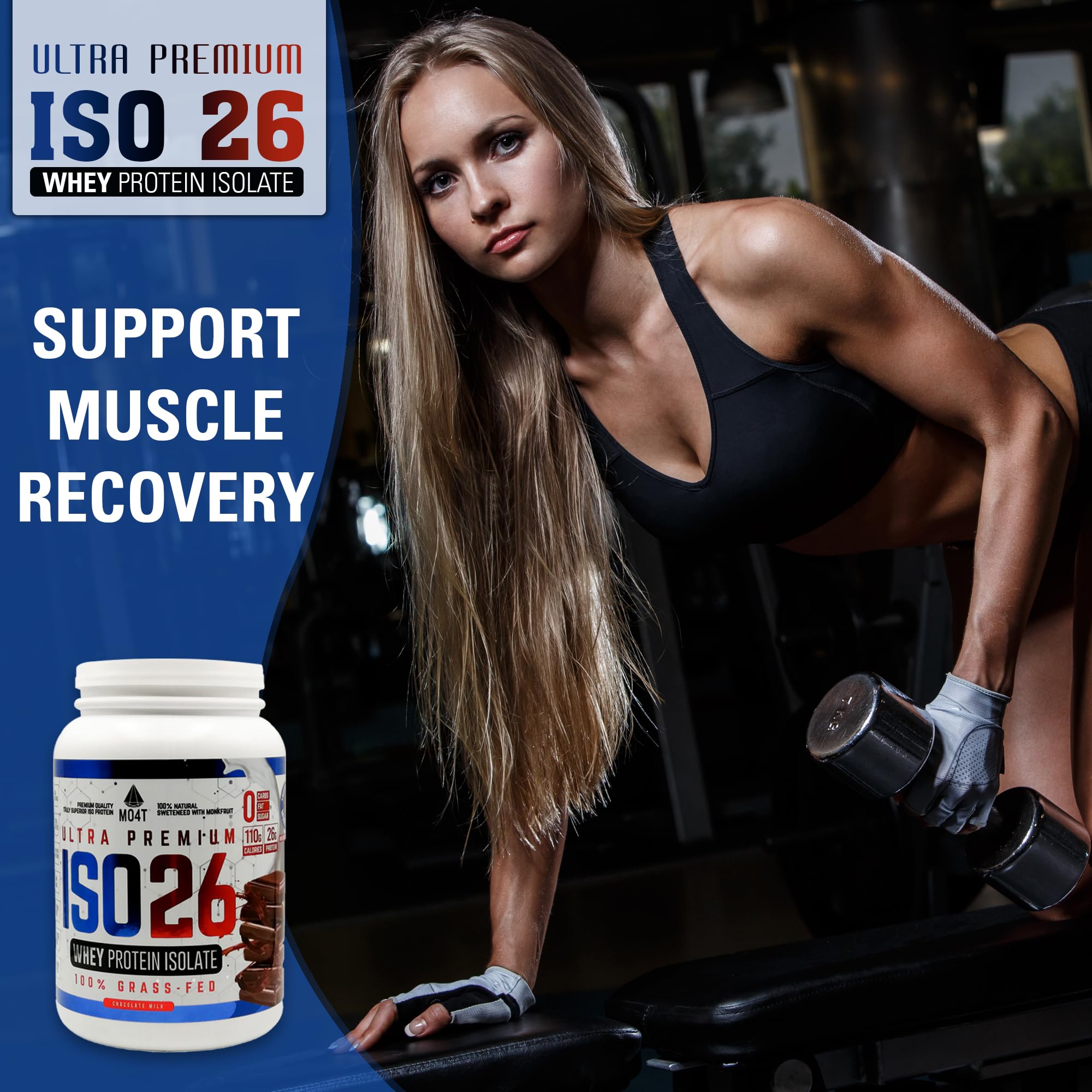 MOMOF4TRANSFORM MO4T Grass Fed Whey Protein Isolate Powder, Naturally Sweetened MOMOF4TRANSFORM Au supplements