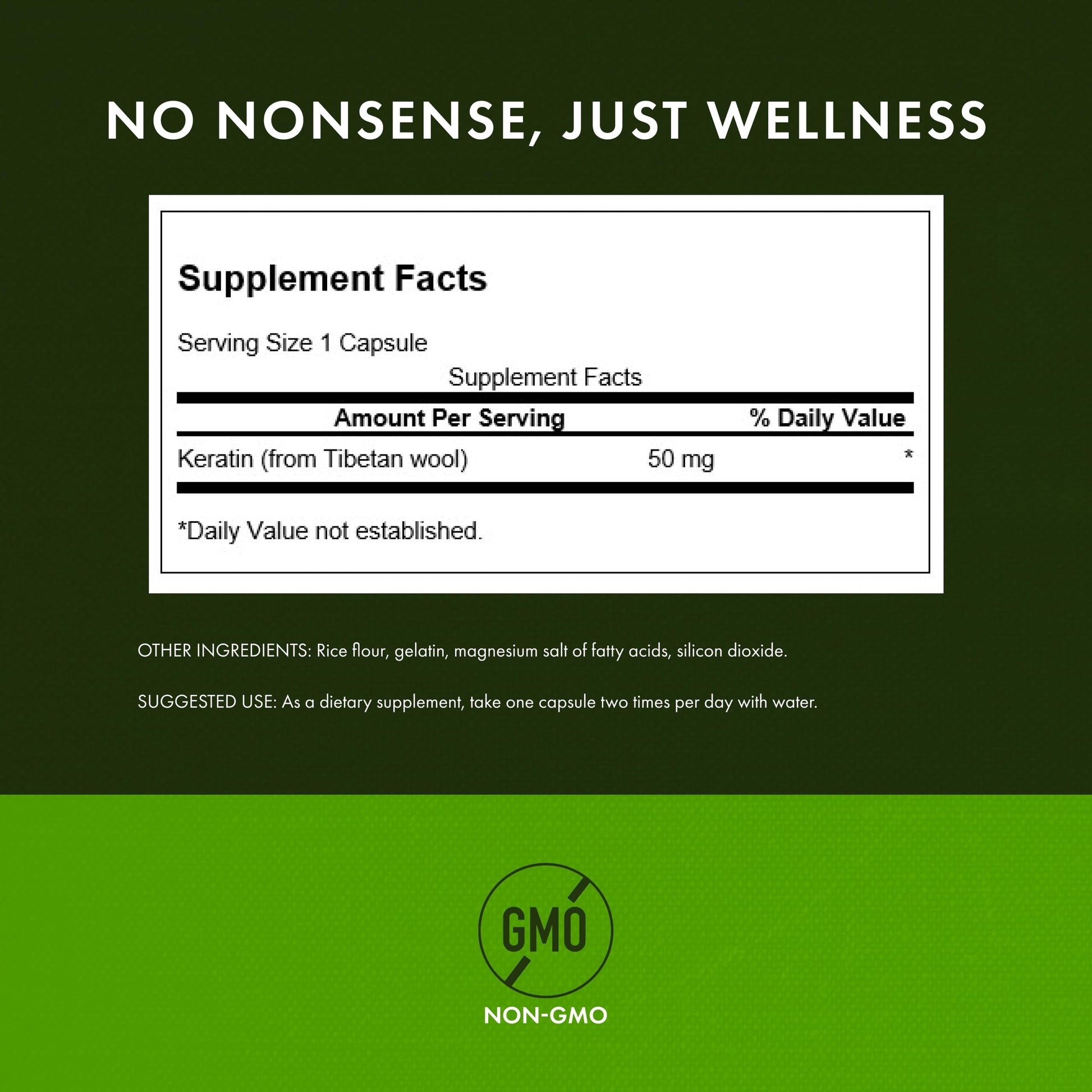 Swanson Keratin (from Tibetan Wool) - Natural Supplement Promoting Healthy Joints, Hair, Skin & Nails - Helps Nourish Healthy Connective Tissues - (60 Capsules, 50mg Each) Swanson Au supplements