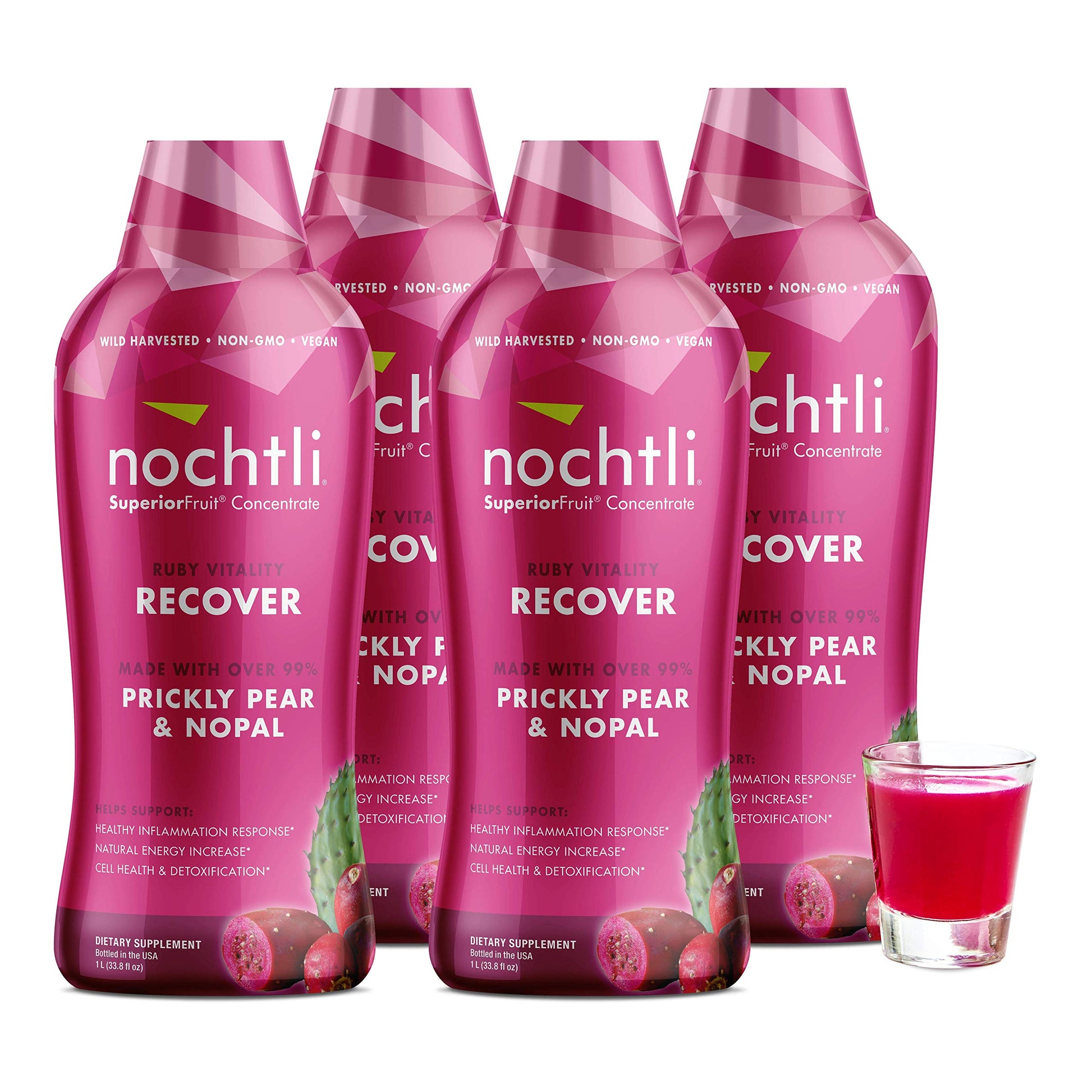 nochtli Recover Prickly Pear Liquid Supplement 1L (4-pack) Nochtli SuperiorFruit Au supplements