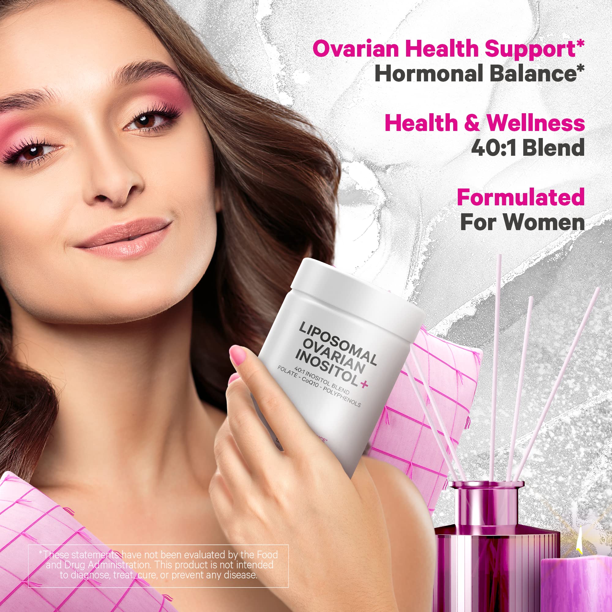 Codeage Liposomal Ovarian Inositol + Supplement - Myo-Inositol, D-Chiro-Inositol Codeage Au supplements