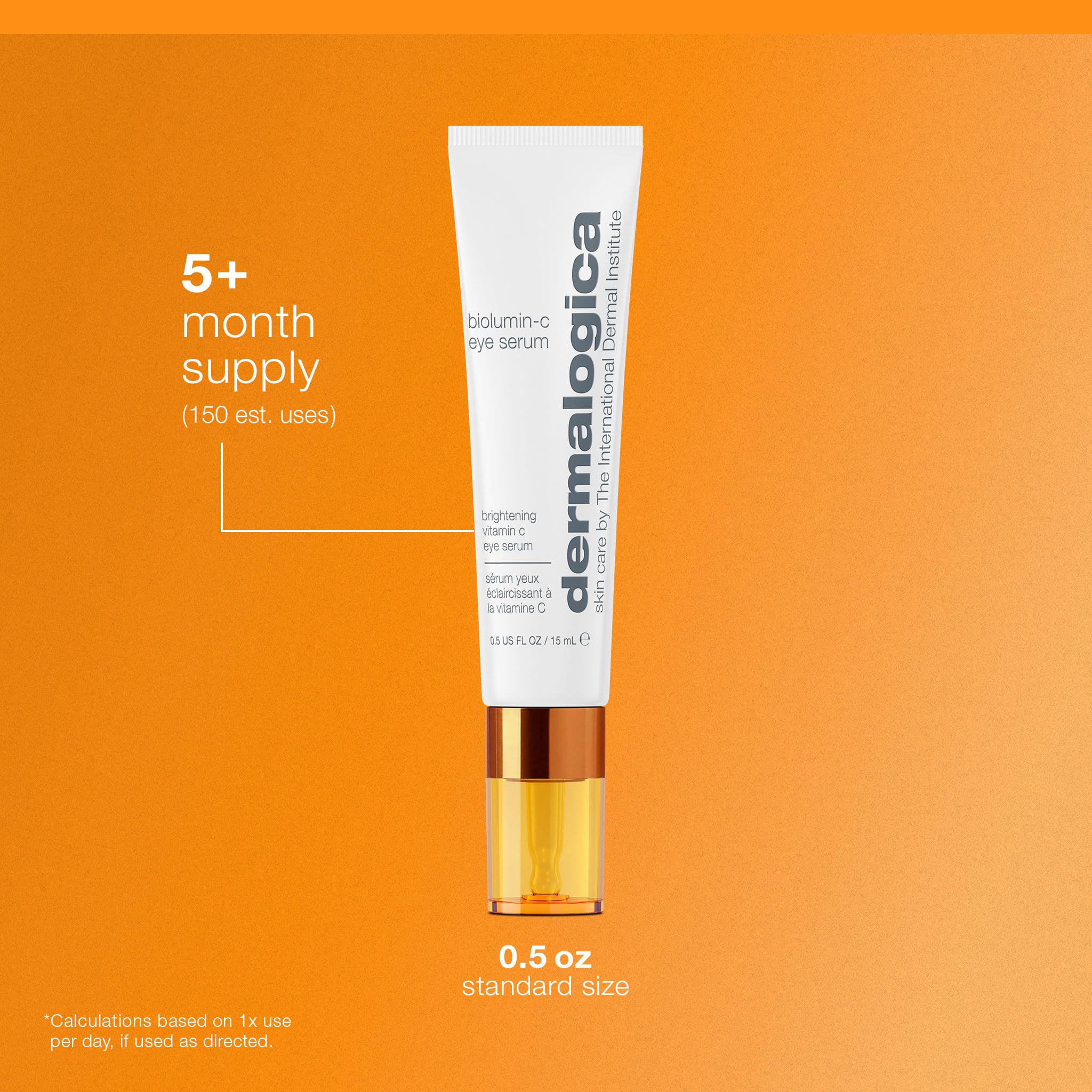 Dermalogica Biolumin-C Eye Serum with Vitamin C, Brightens Eye Area, Reduces Appearance of Fine Lines and Wrinkles For Smooth Skin, 0.5 fl oz Dermalogica Au supplements