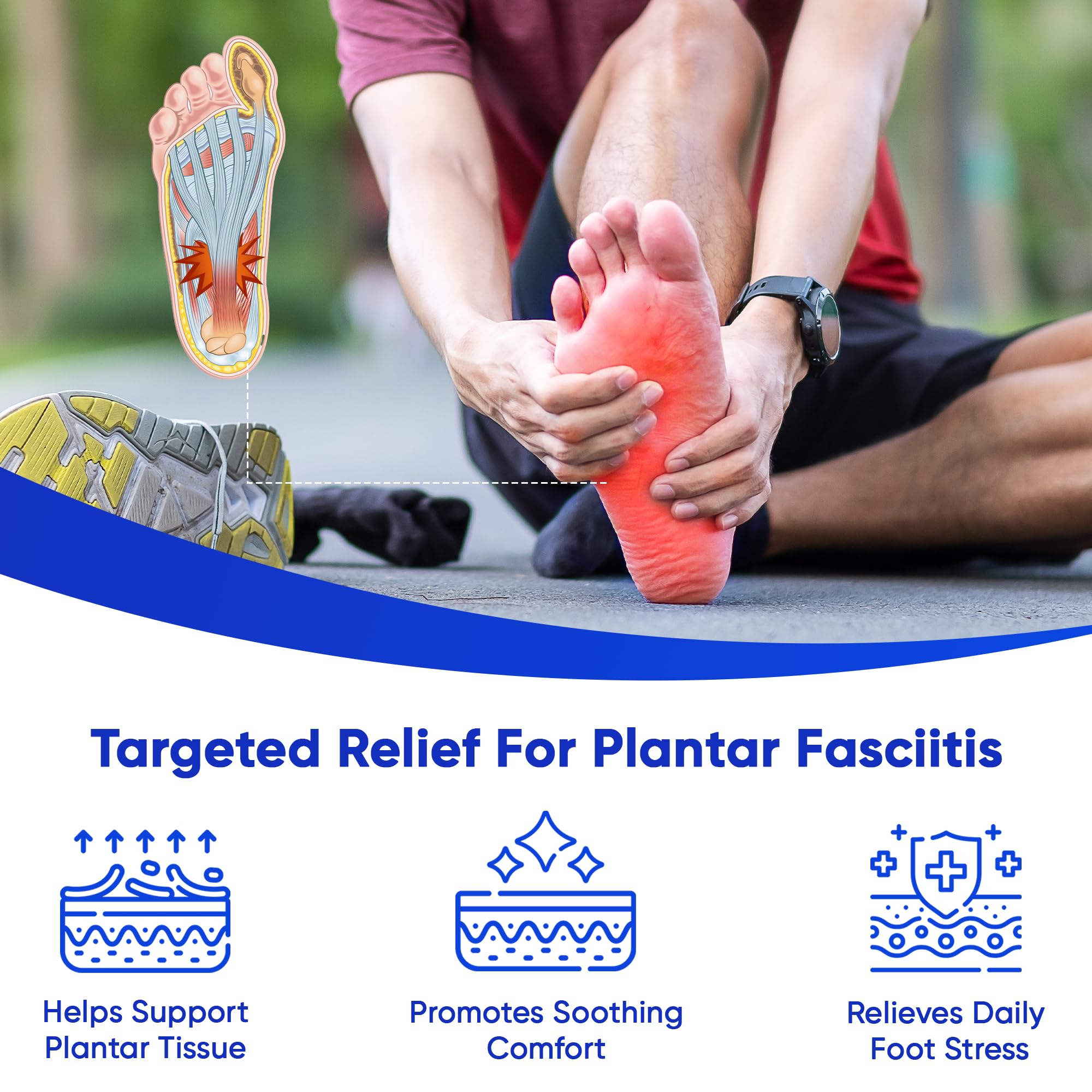 AOSORW Plantar Fasciitis Relief Cream - Natural Herbal Formula for Foot, Heel Spur, Ankle, Leg & Hand Discomfort - Premium Health Care Products - 60g (Pack of 1) AOSORW Au supplements