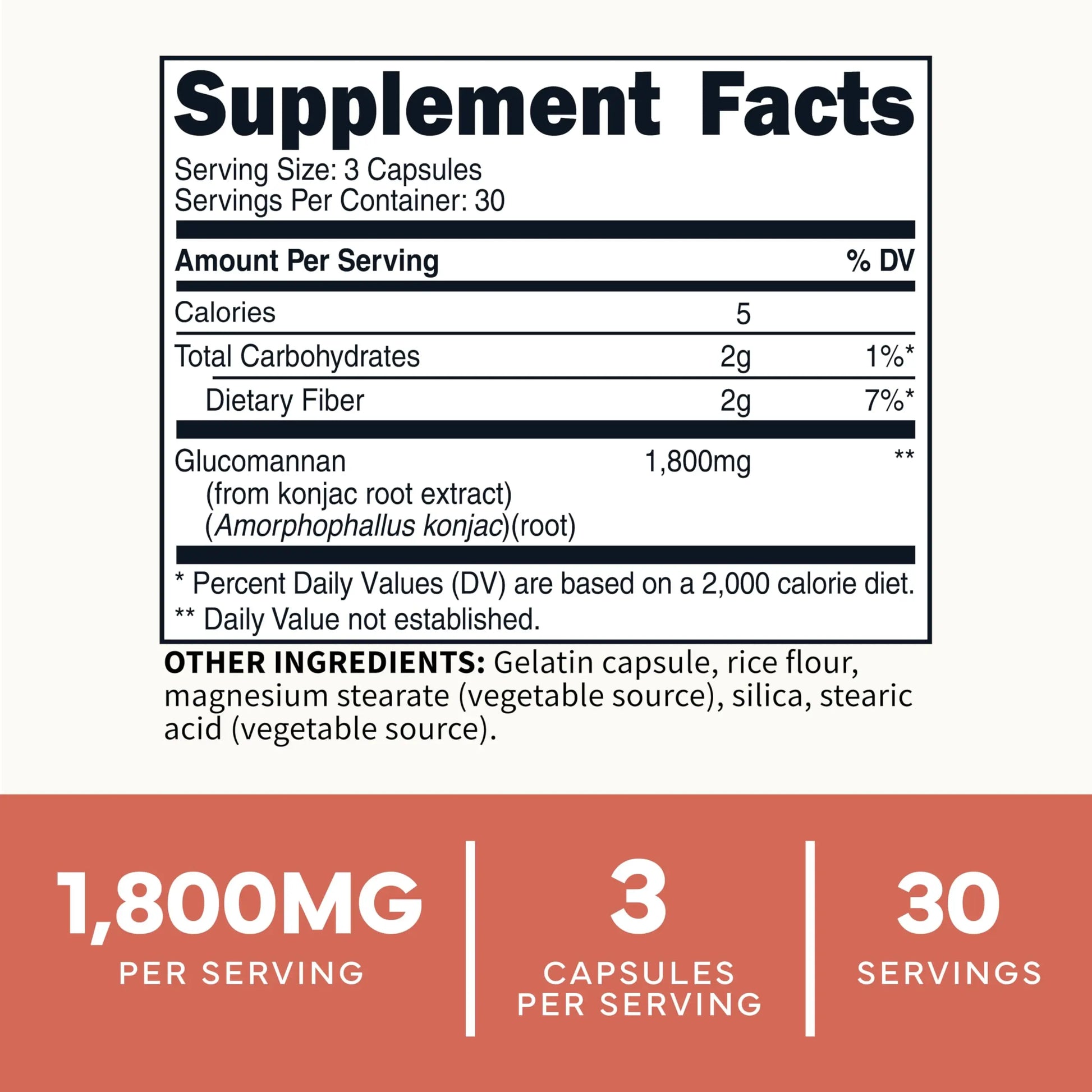 Type Zero Clean Glucomannan Konjac Root Extract (90 Capsules)(1,800 MG Per Serving) - 30 Servings, Non-GMO, Gluten Free Type Zero Au supplements