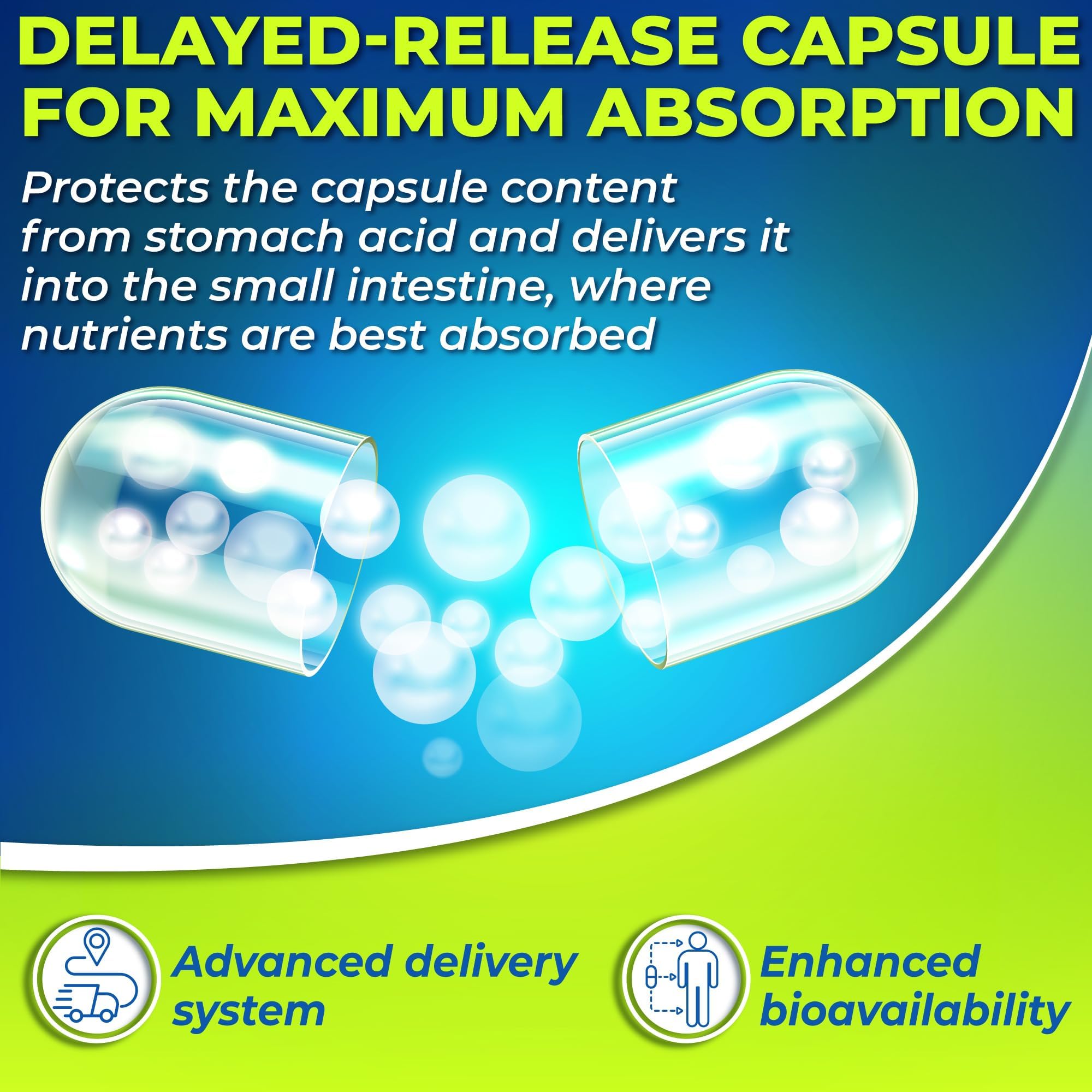 Probiotics with Digestive Enzymes and Prebiotic for Women and Men - 3-in-1 Vegan Probiotic Prebiotic Multi Enzyme Complex for Gut Health - Maximum Absorption Delayed-Release Capsules SUPPLEMENTS STUDIO Au supplements