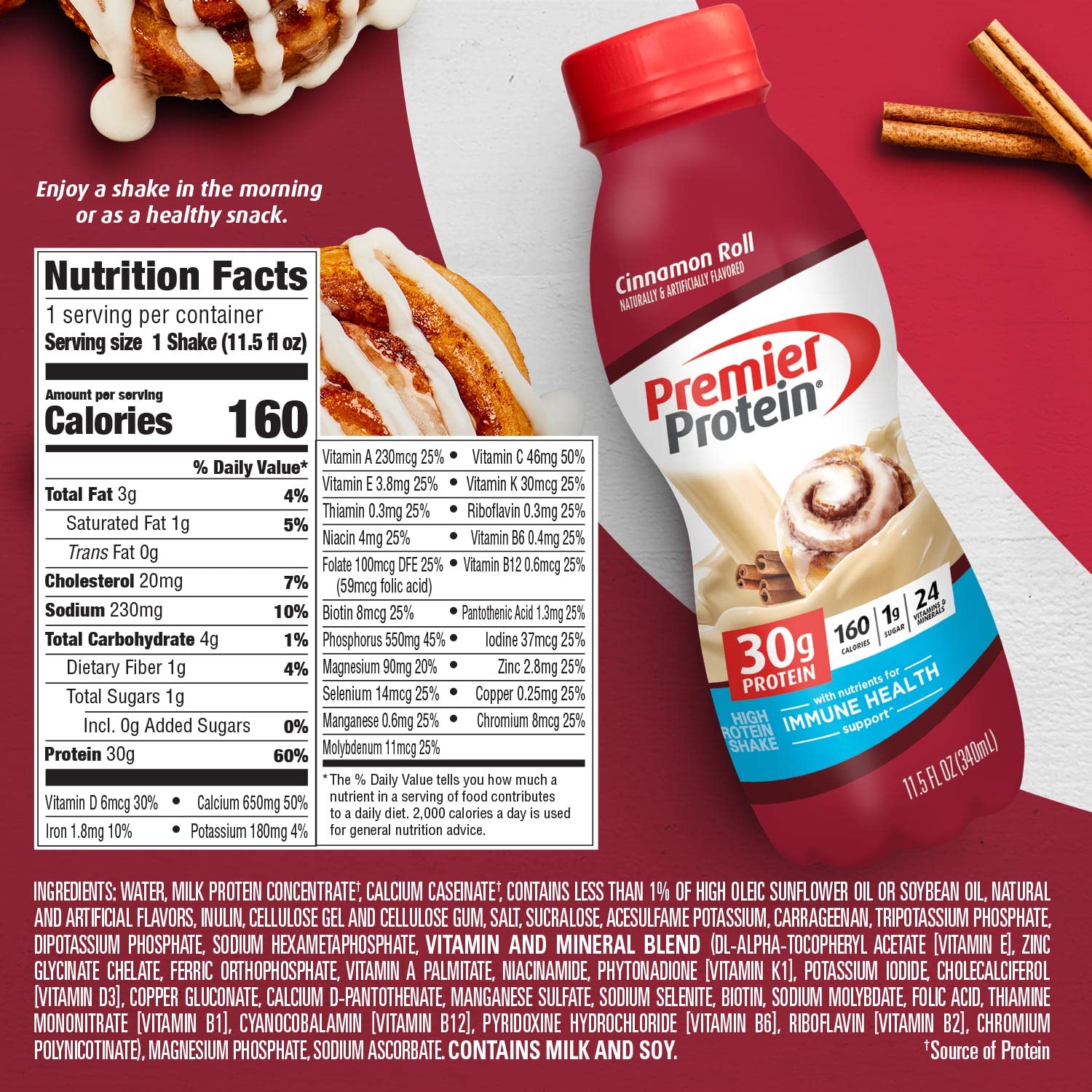 Premier Protein Shake, 30g Protein, 1g Sugar,24 Vitamins&Minerals Nutrients to Support Premier Protein Au supplements