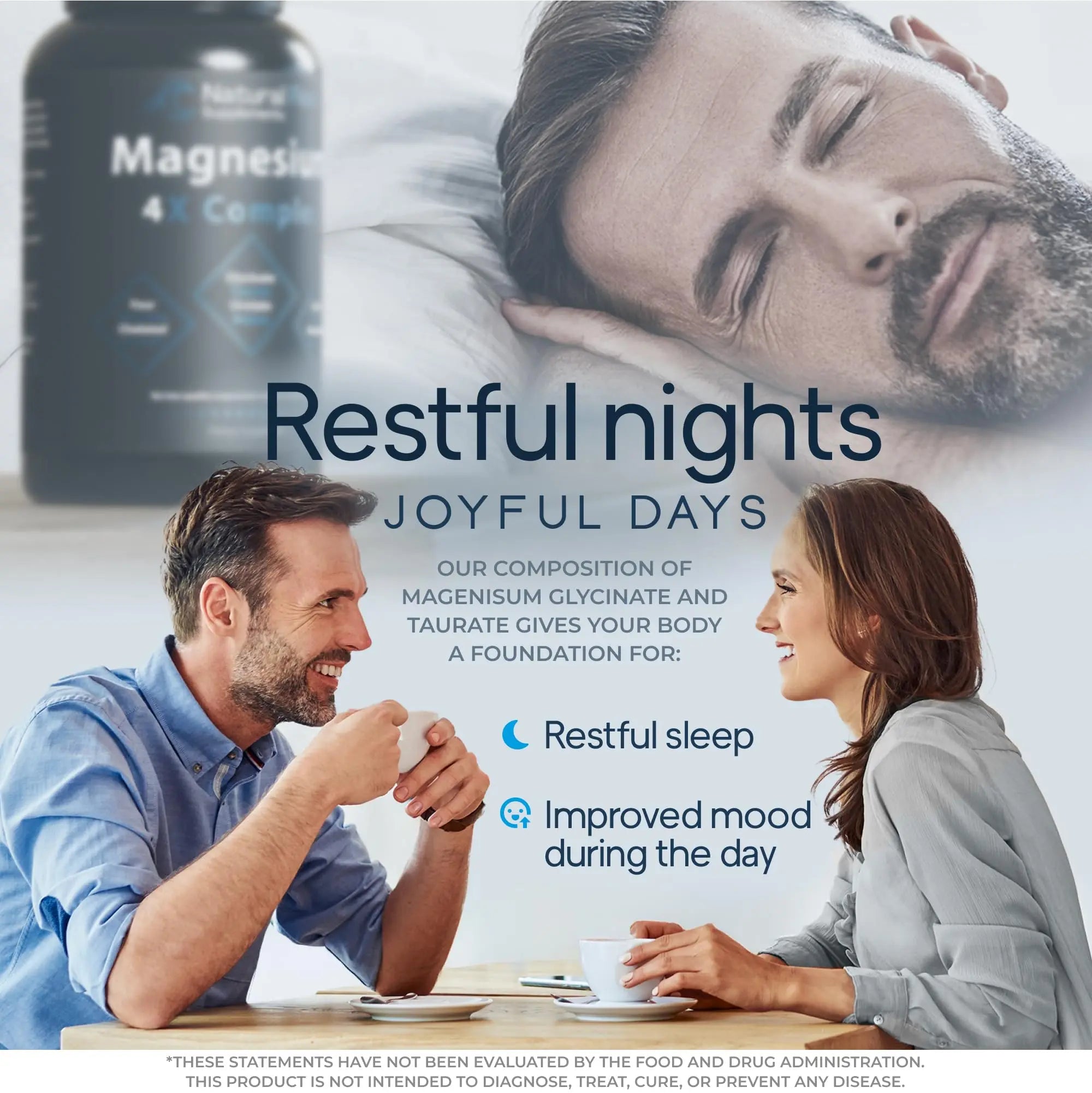 Natural Flow 4X Magnesium Supplement, Magnesium Glycinate, Taurate, Malate, Orotate Complex, Calm Sleep and Cramp Support Blend, No Mag Citrate or Oxide, 120 Capsules Natural Flow Supplements Au supplements