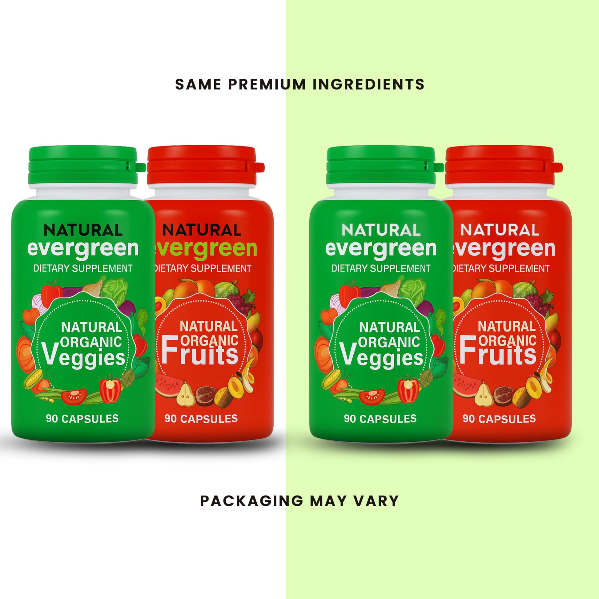 Fruit and Veggies Supplement – 100% Natural Super Greens Blend with Fruits & Vegetables | Veggie Capsules for Adults & Kids | Daily Nutrient Support Packed with Natural Vitamins & Minerals Natural Evergreen Au supplements